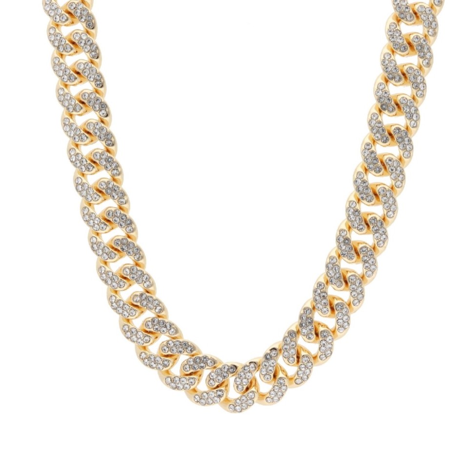 ΚΟΛΙΕ Ανδρικό LISKA από Επιχρυσωμένο Ανοξείδωτο Ατσάλι με Πέτρες Ζιργκόν RB284CD-D - 