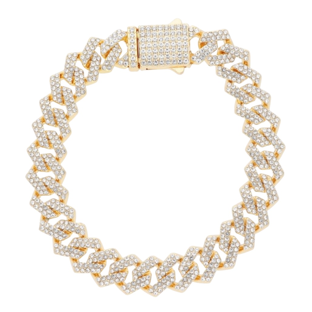 ΒΡΑΧΙΟΛΙ Ανδρικό LISKA από Επιχρυσωμένο Ανοξείδωτο Ατσάλι με Πέτρες Ζιργκόν RB286BR-D - 