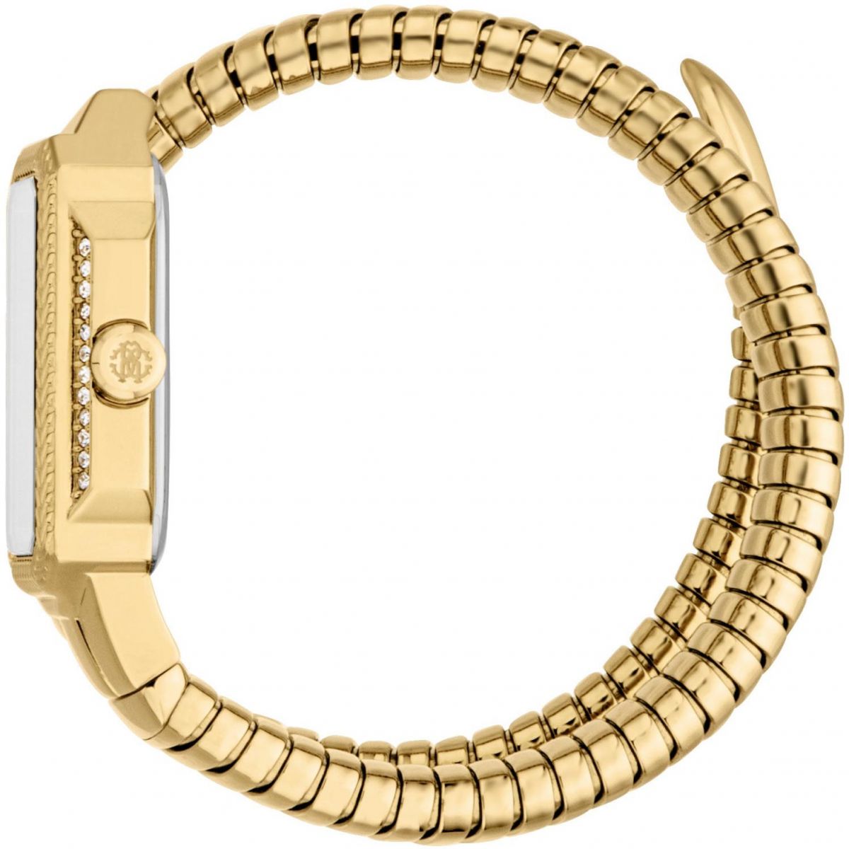 ROBERTO CAVALLI Snake Core Green Dial 22x32mm Gold Stainless Steel Bracelet RC5L115M0045 - 