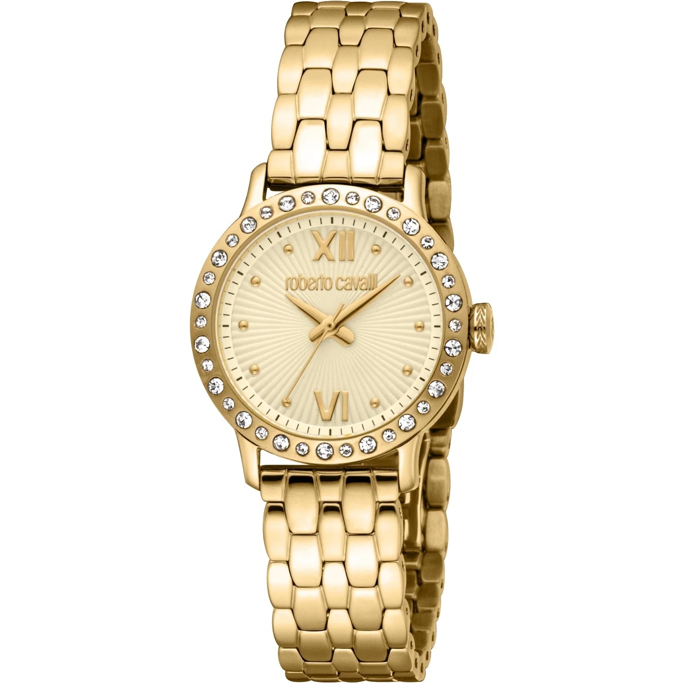 ROBERTO CAVALLI Gold Dial 28mm Gold Stainless Steel Bracelet RC5L119M0065 - 