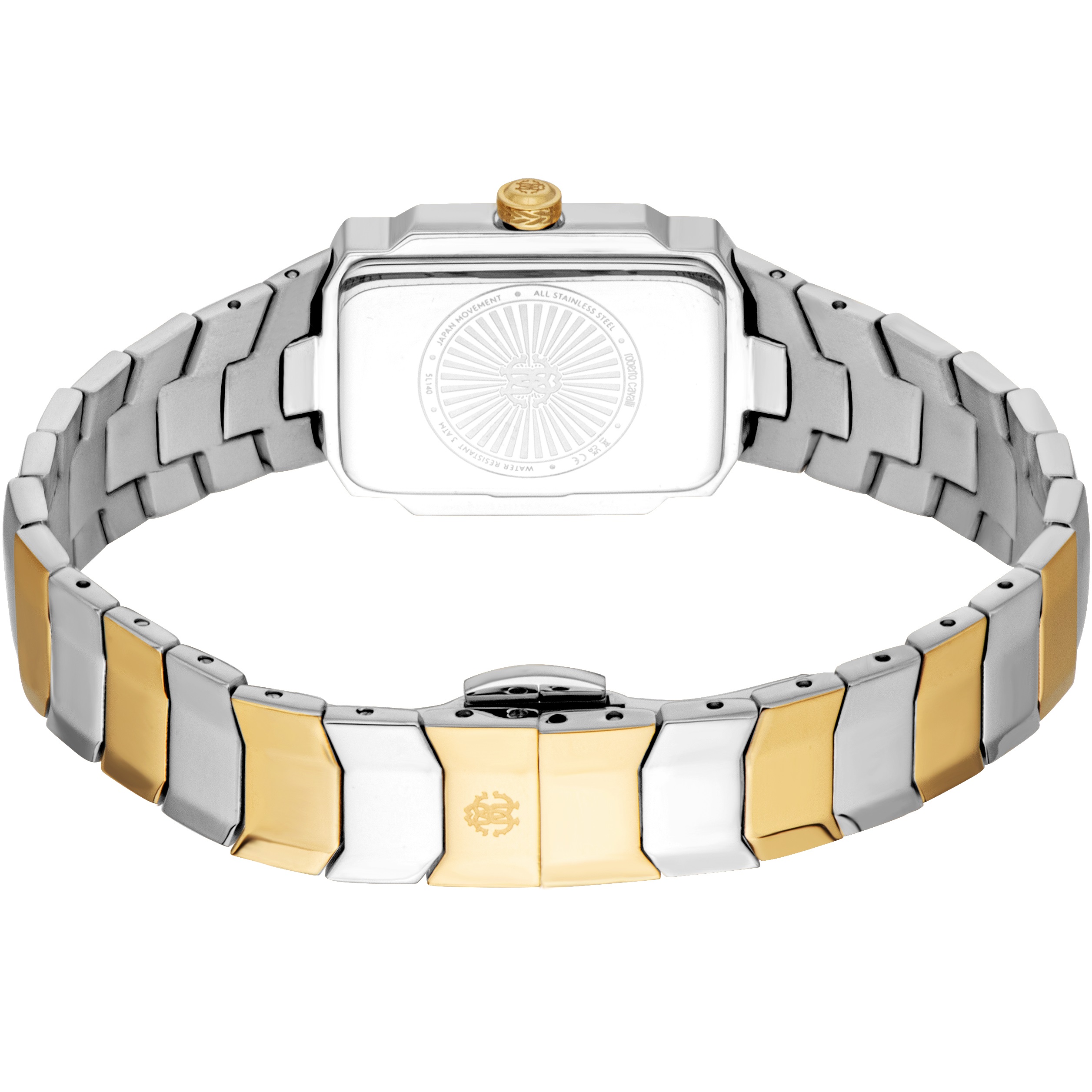 ROBERTO CAVALLI Glam Silver Dial 23x33mm Two Tone Gold Stainless Steel Bracelet RC5L140M0055 - 3