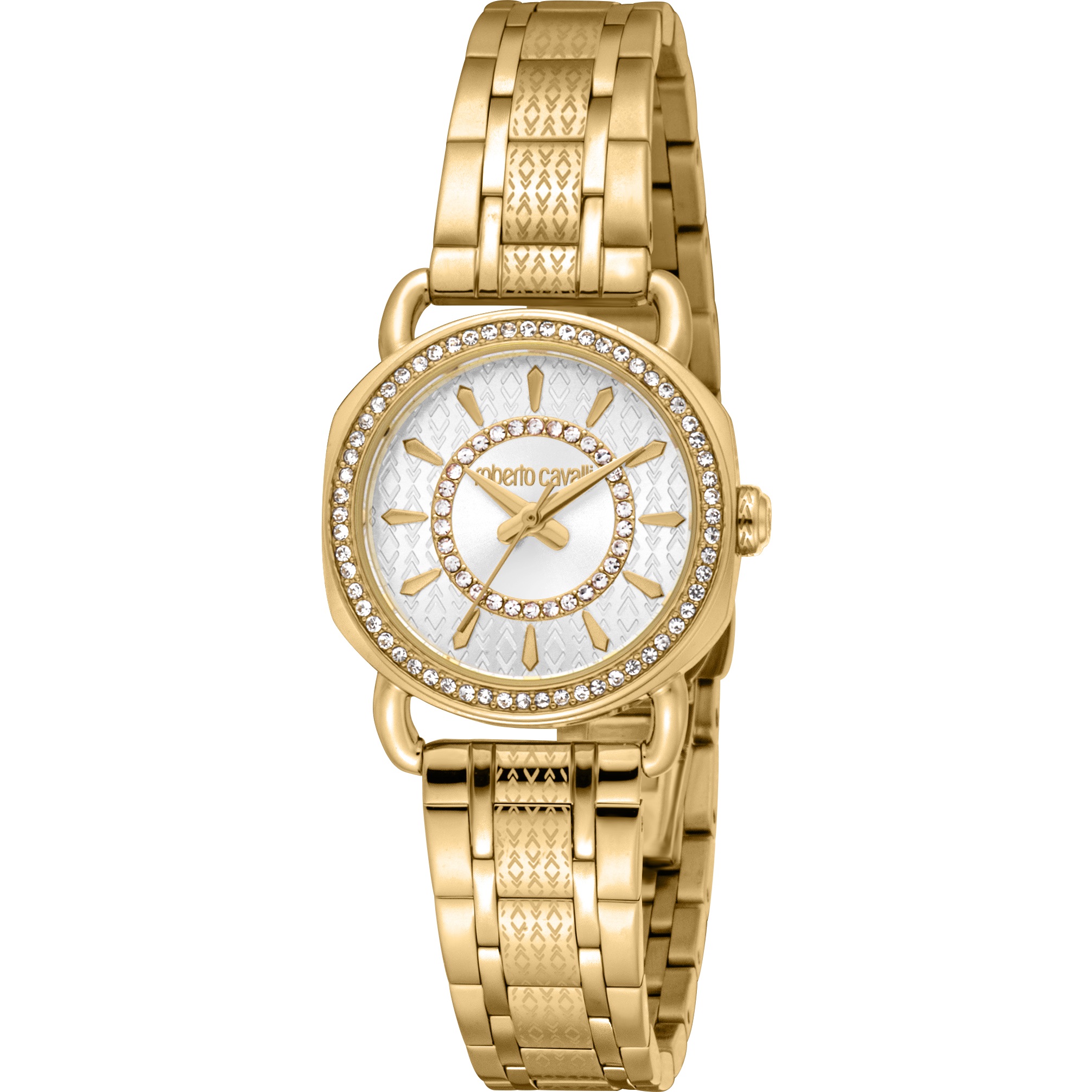 ROBERTO CAVALLI Mini Silver Dial 26mm Gold Stainless Steel Bracelet RC5L141M0055 - 