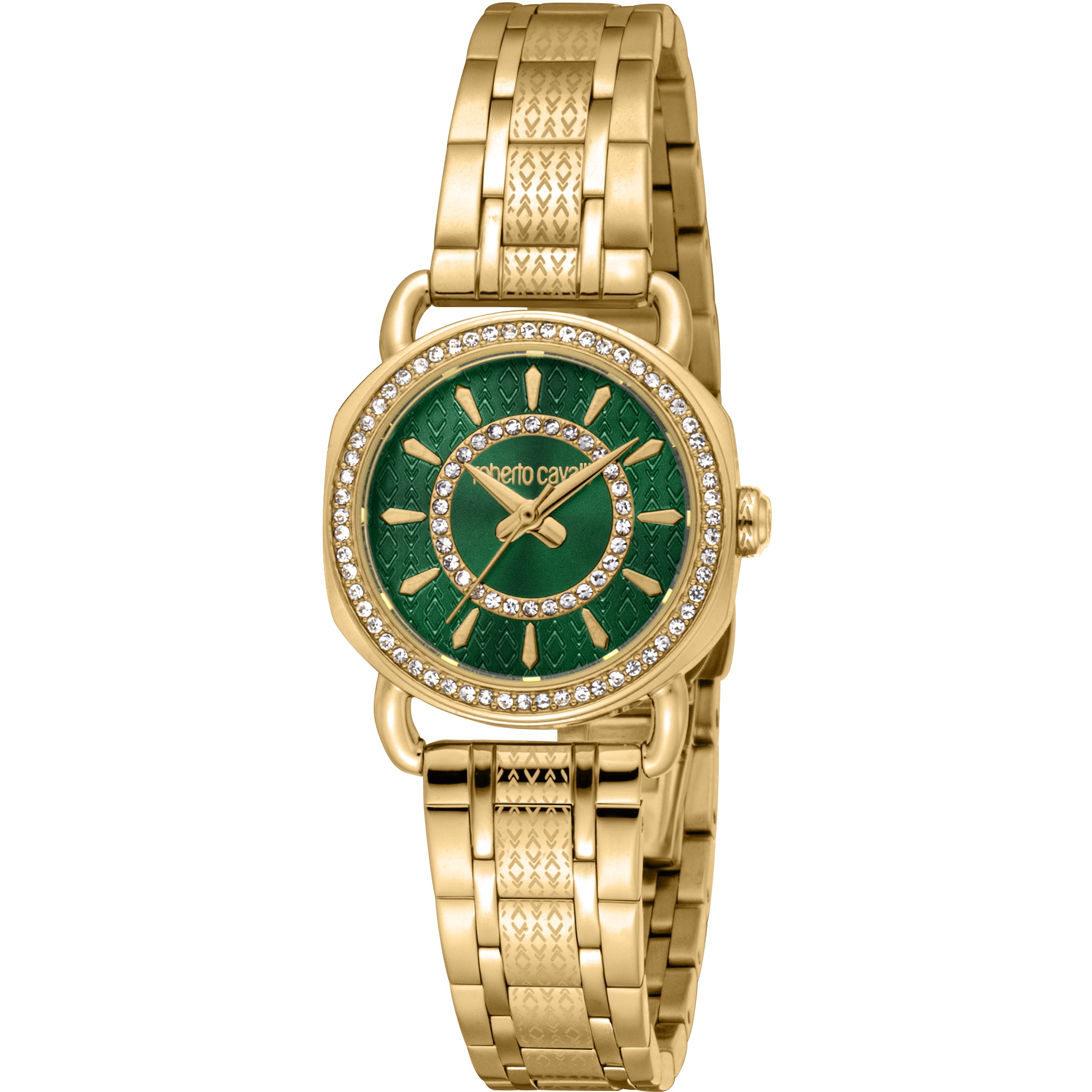 ROBERTO CAVALLI Mini Green Dial 26mm Gold Stainless Steel Bracelet RC5L141M0065 - 