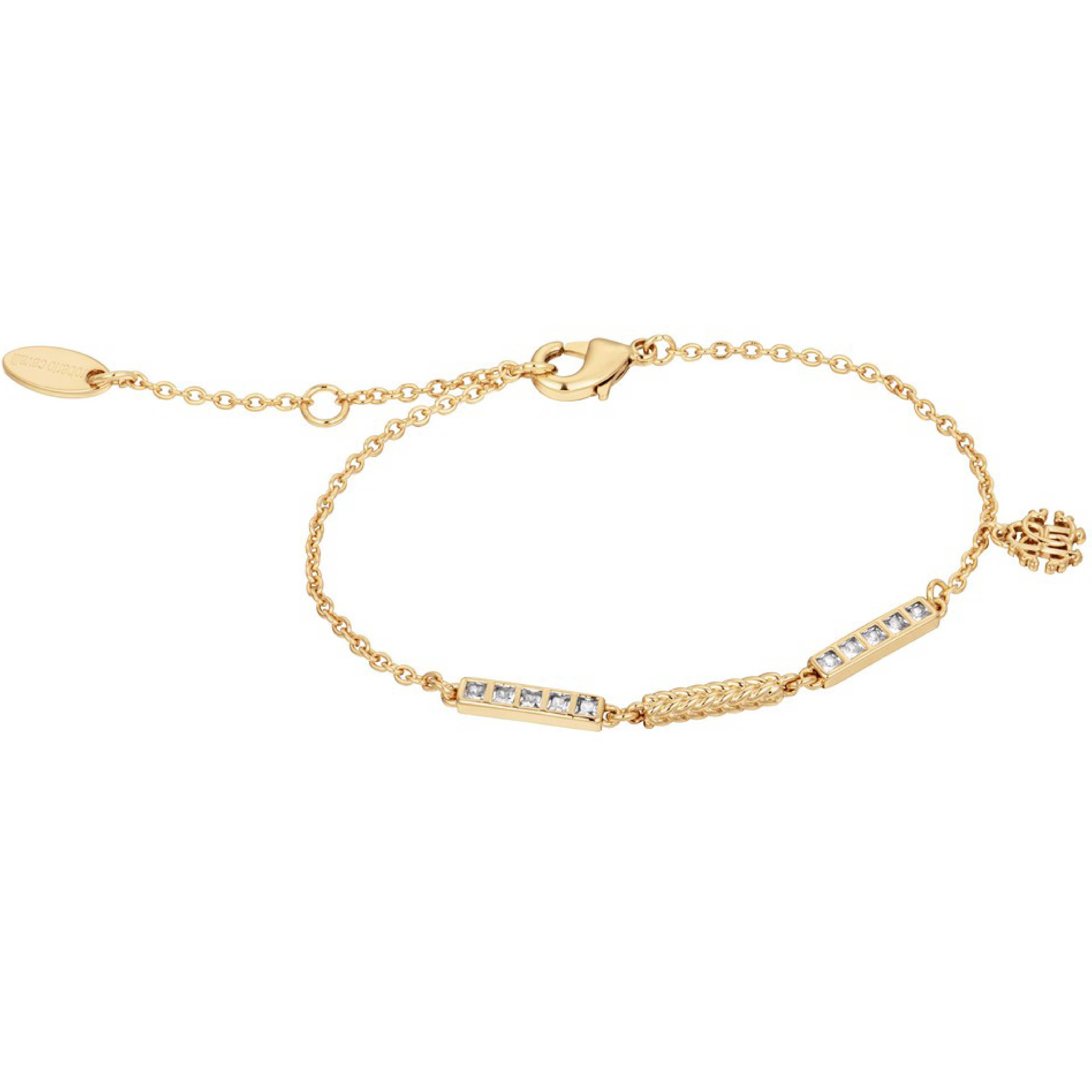 ROBERTO CAVALLI Glam Silver Dial 30mm Gold Stainless Steel Bracelet Gift Set RC5L153M0055 - 5