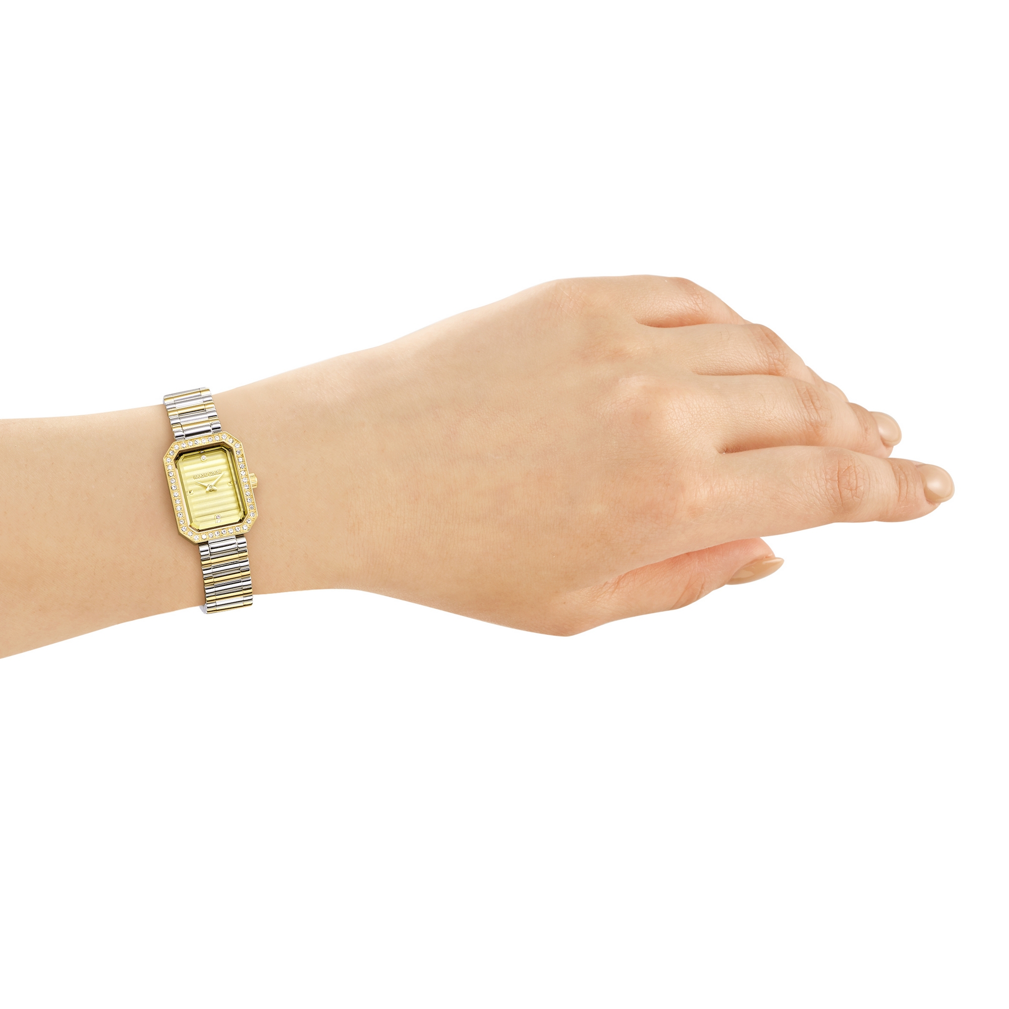 ROBERTO CAVALLI Glam Gold Dial 20x26mm Two Tone Gold Stainless Steel Bracelet RC5L163M0045 - 
