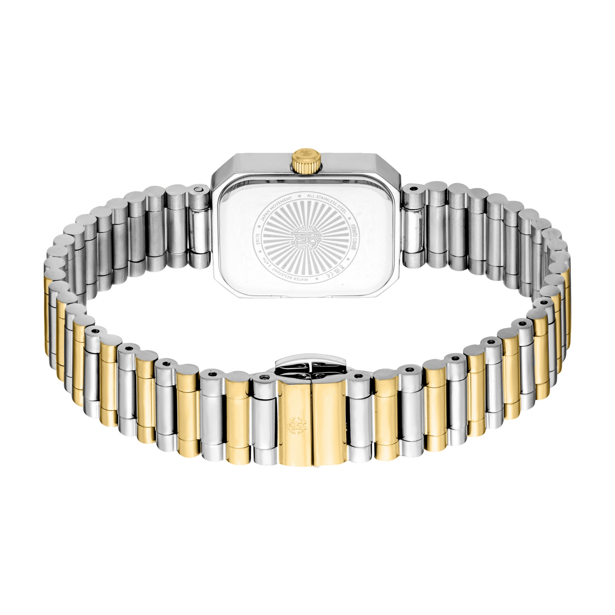 ROBERTO CAVALLI Glam Gold Dial 20x26mm Two Tone Gold Stainless Steel Bracelet RC5L163M0045 - 4
