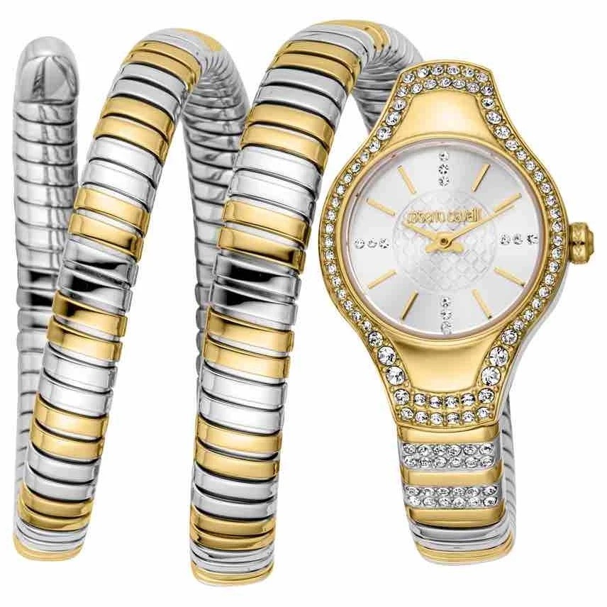 ROBERTO CAVALLI Serelia Silver Dial 24x36mm Two-Tone Gold Stainless Steel Bracelet RC5L174M0055 - 