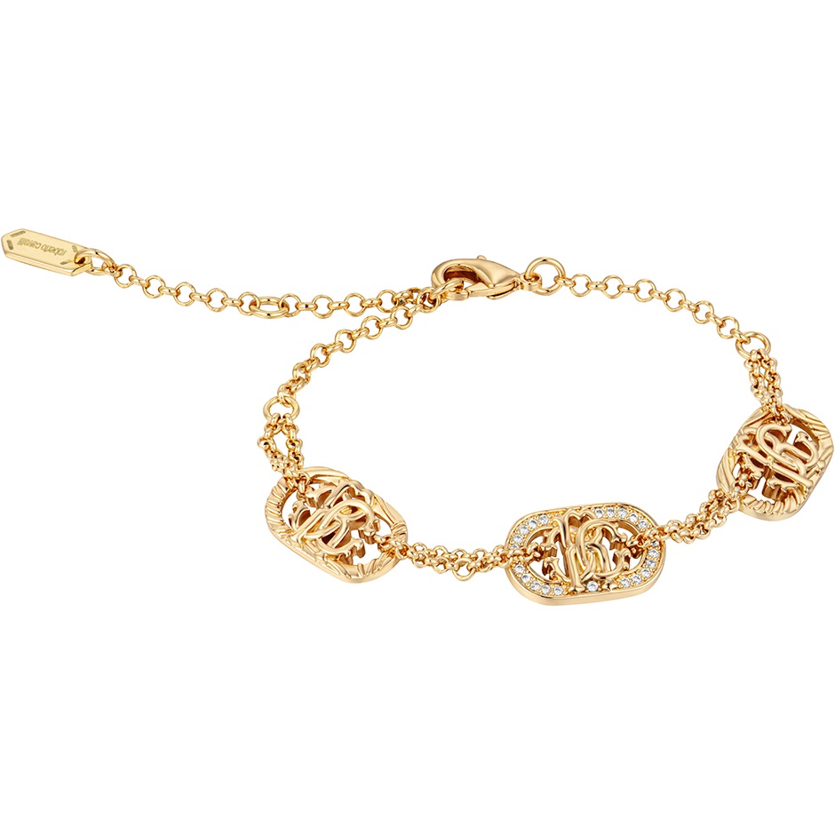 ΒΡΑΧΙΟΛΙ ROBERTO CAVALLI από Επιχρυσωμένο Ανοξείδωτο Ατσάλι με Πέτρες Ζιργκόν RCBR00463200 - 