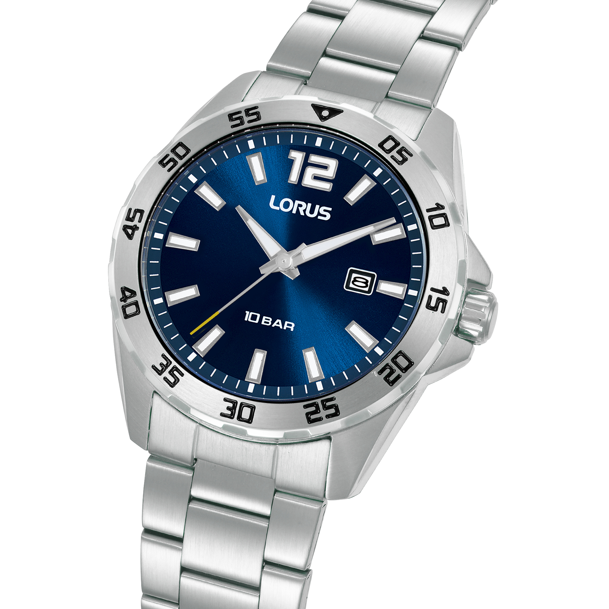 LORUS Sports Gents Blue Dial 43mm Silver Stainless Steel Bracelet RH931SX9 - 