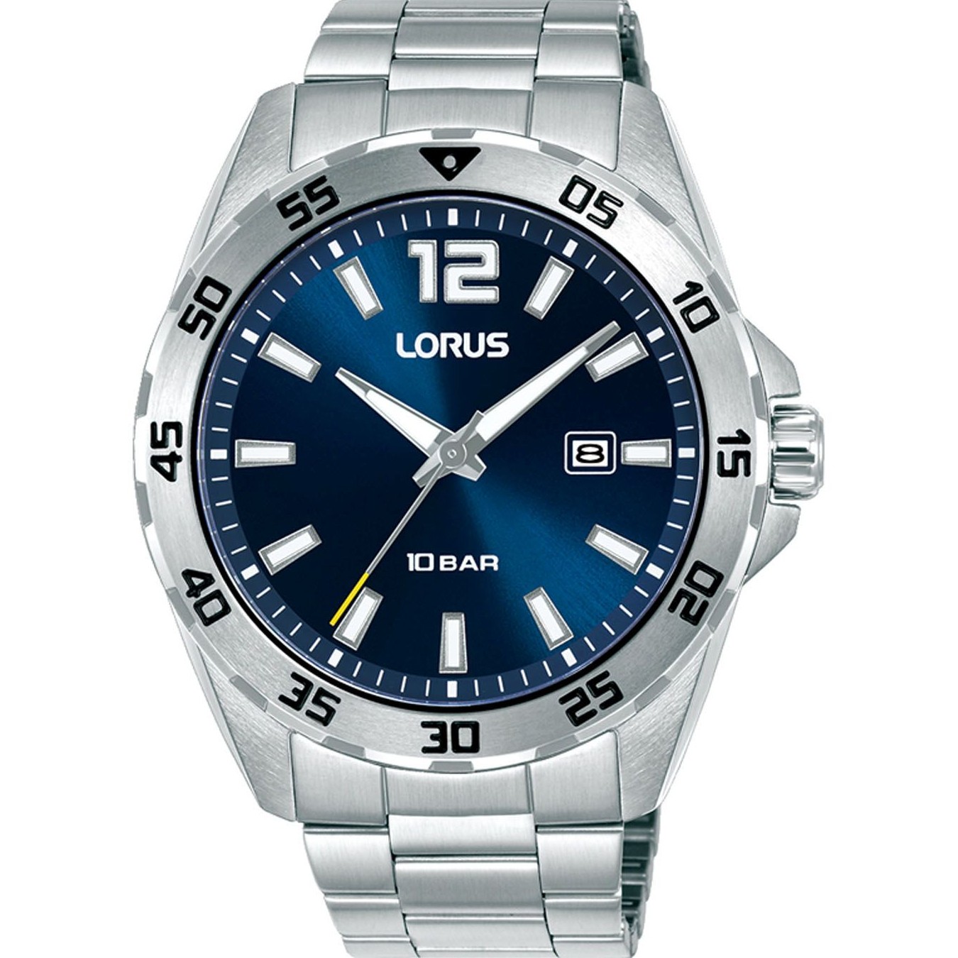 LORUS Sports Gents Blue Dial 43mm Silver Stainless Steel Bracelet RH931SX9 - 