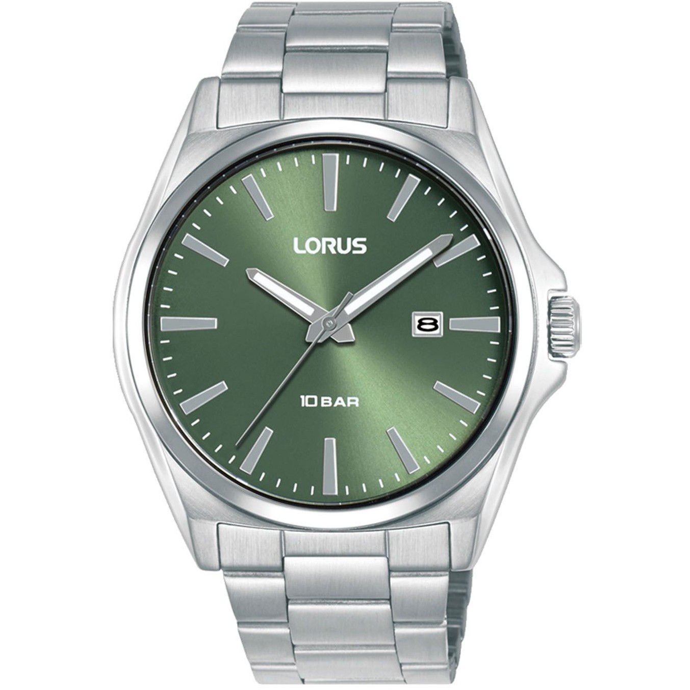 LORUS Sports Gents Green Dial 42mm Silver Stainless Steel Bracelet RH949SX9 - 