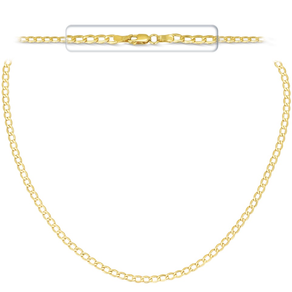 CHAIN for the Neck Gourmet 60cm K14 Yellow Gold 5V-GKA80K.60 - 