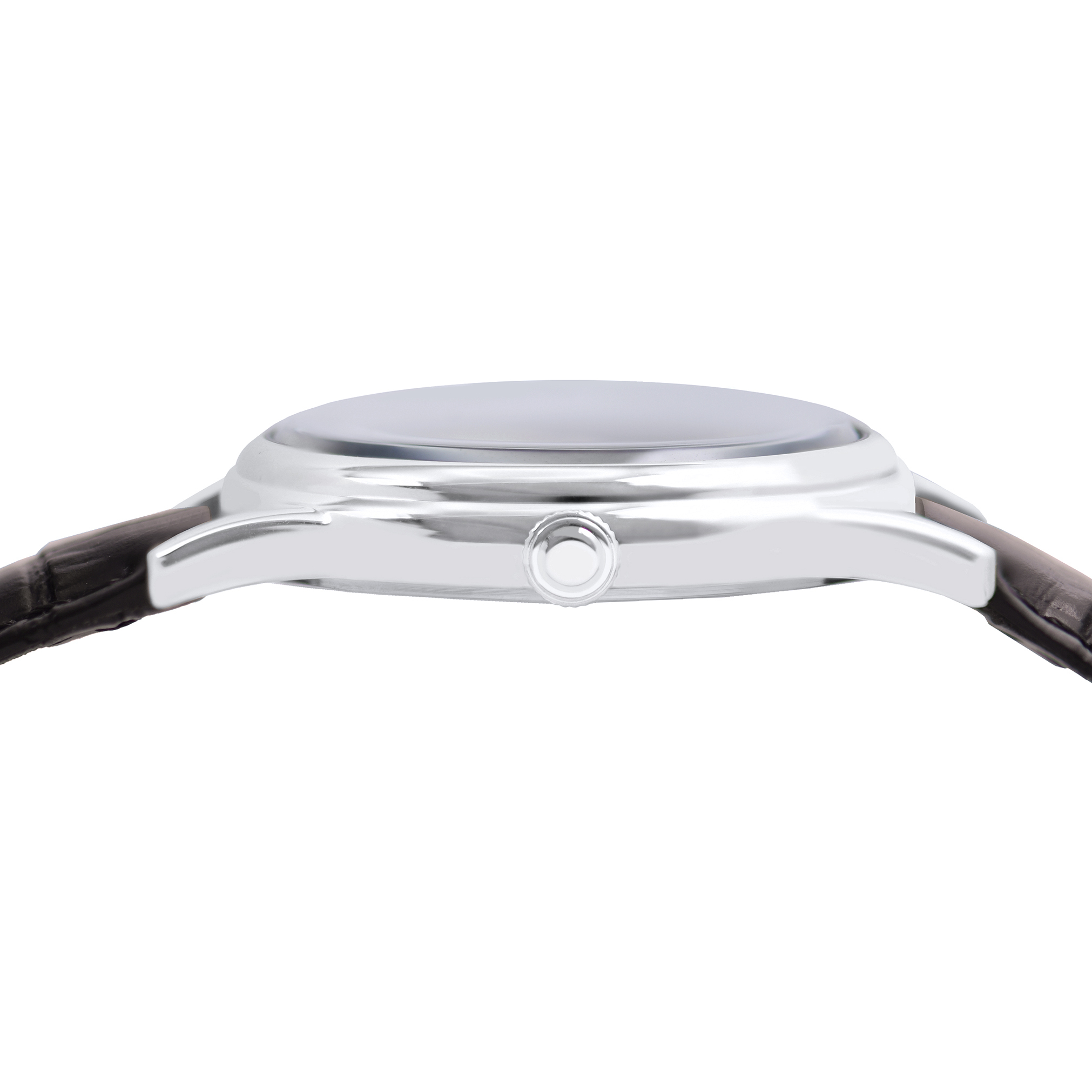 LORUS Classic Gents Green Dial 40mm Silver Stainless Steel Brown Leather Strap RS997DX9 - 3