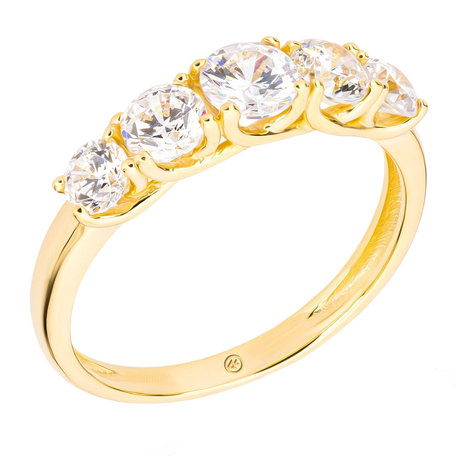 ΔΑΧΤΥΛΙΔΙ Σειρέ Κ14 Κίτρινο Χρυσό με Πέτρες Ζιργκόν R0005Y - 