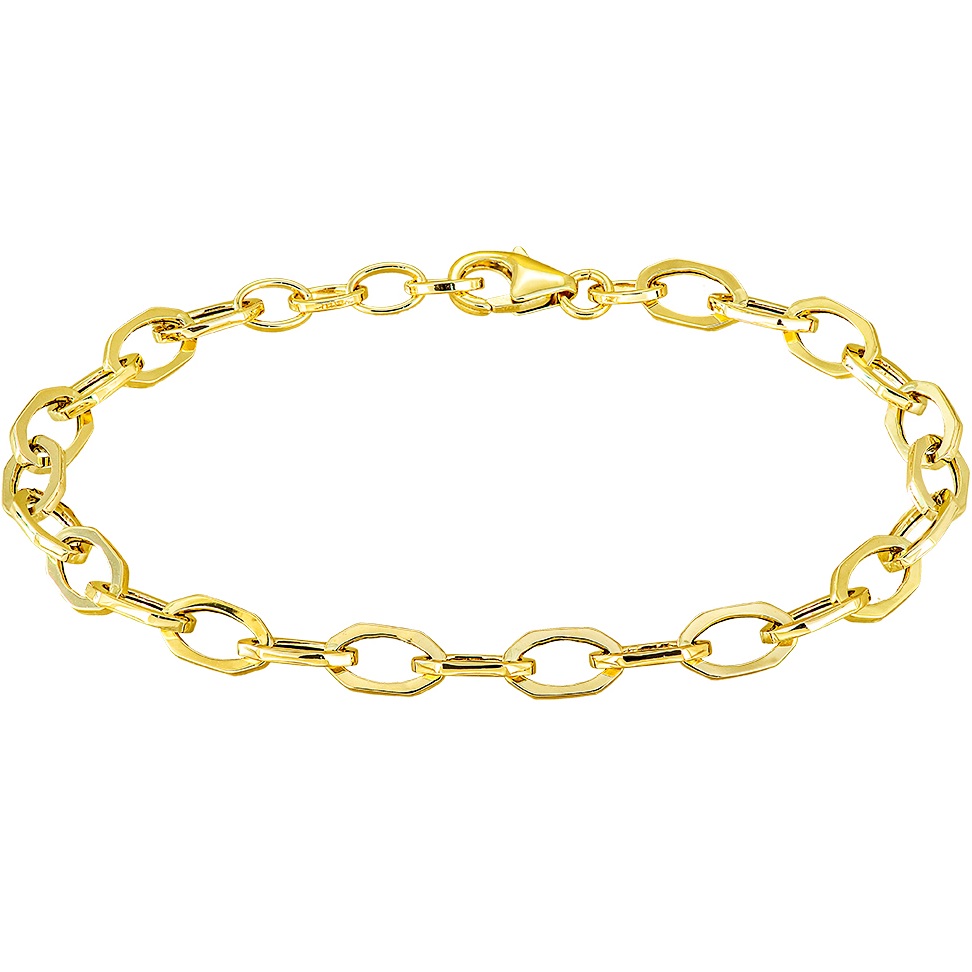 BRACELET Chain SENZIO Collection K14 Yellow Gold 5LAV.SGG14064 - 