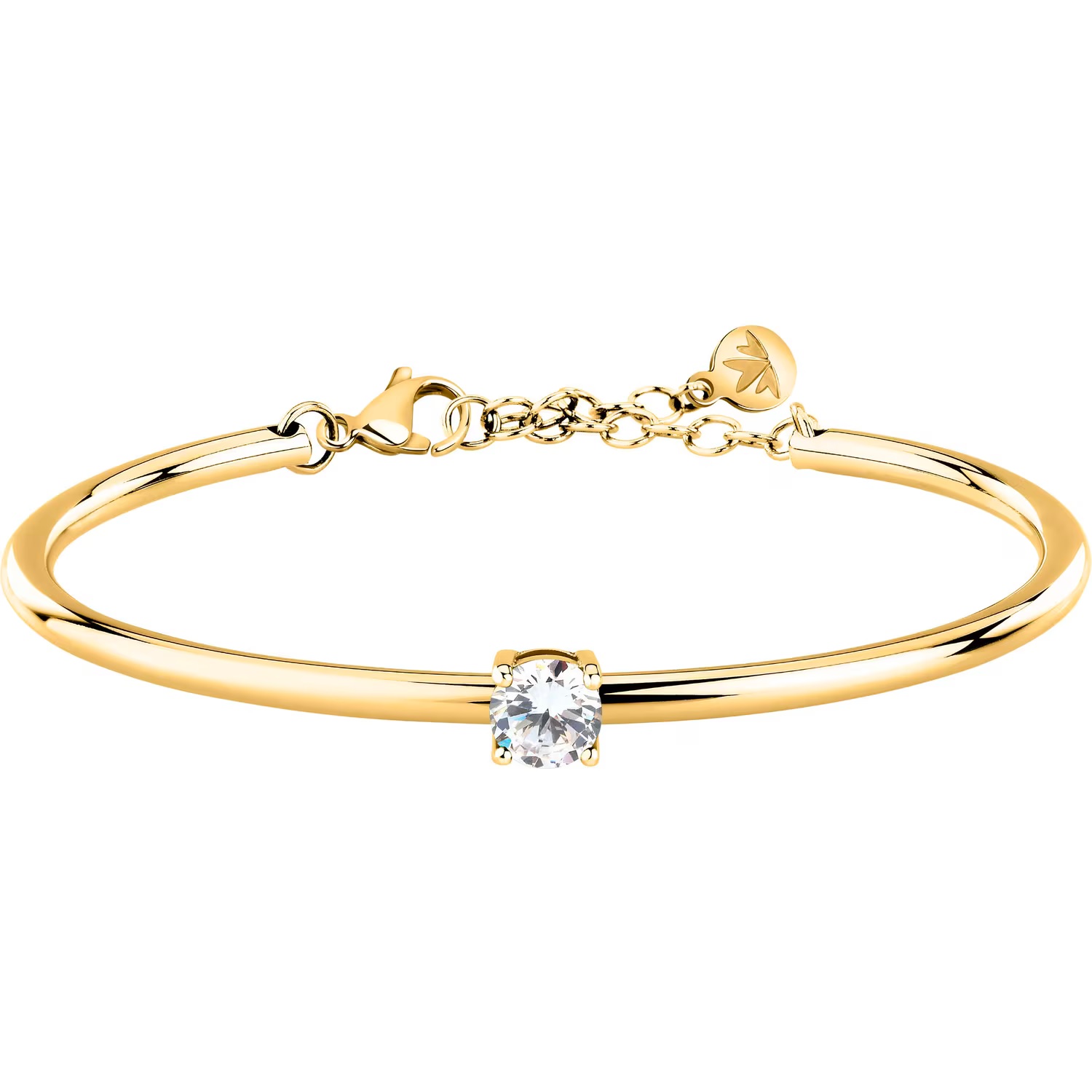 ΒΡΑΧΙΟΛΙ Χειροπέδα MORELLATO από Επιχρυσωμένο Ανοξείδωτο Ατσάλι με Πέτρες Ζιργκόν SAKM97 - 