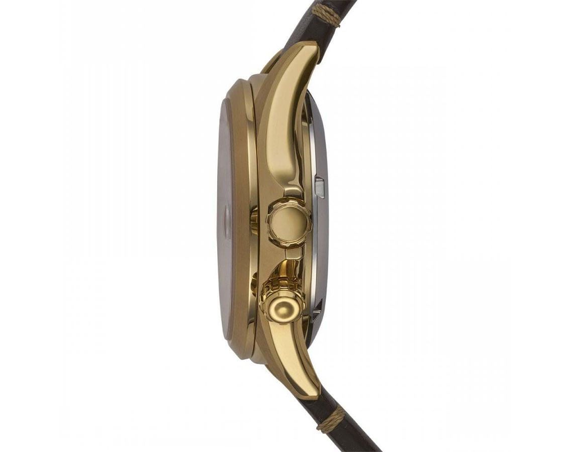 SEIKO Prospex Alpinist Automatic Green Dial 39.5mm Gold Stainless Steel Brown Leather Strap SPB210J1 - 4