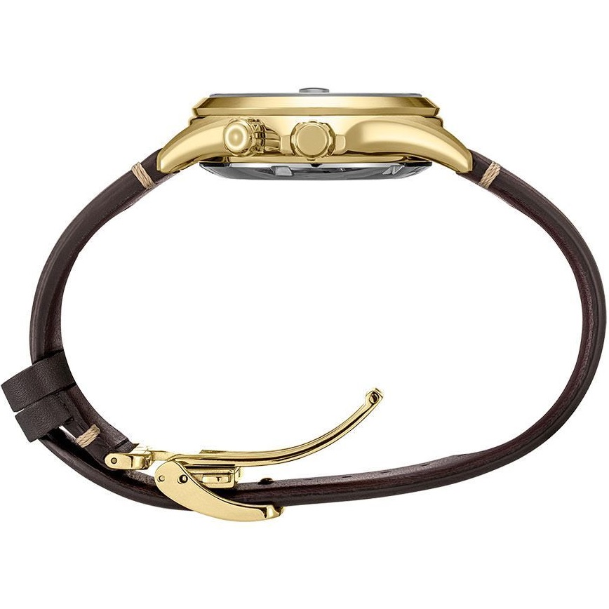 SEIKO Prospex Alpinist Automatic Green Dial 39.5mm Gold Stainless Steel Brown Leather Strap SPB210J1 - 5