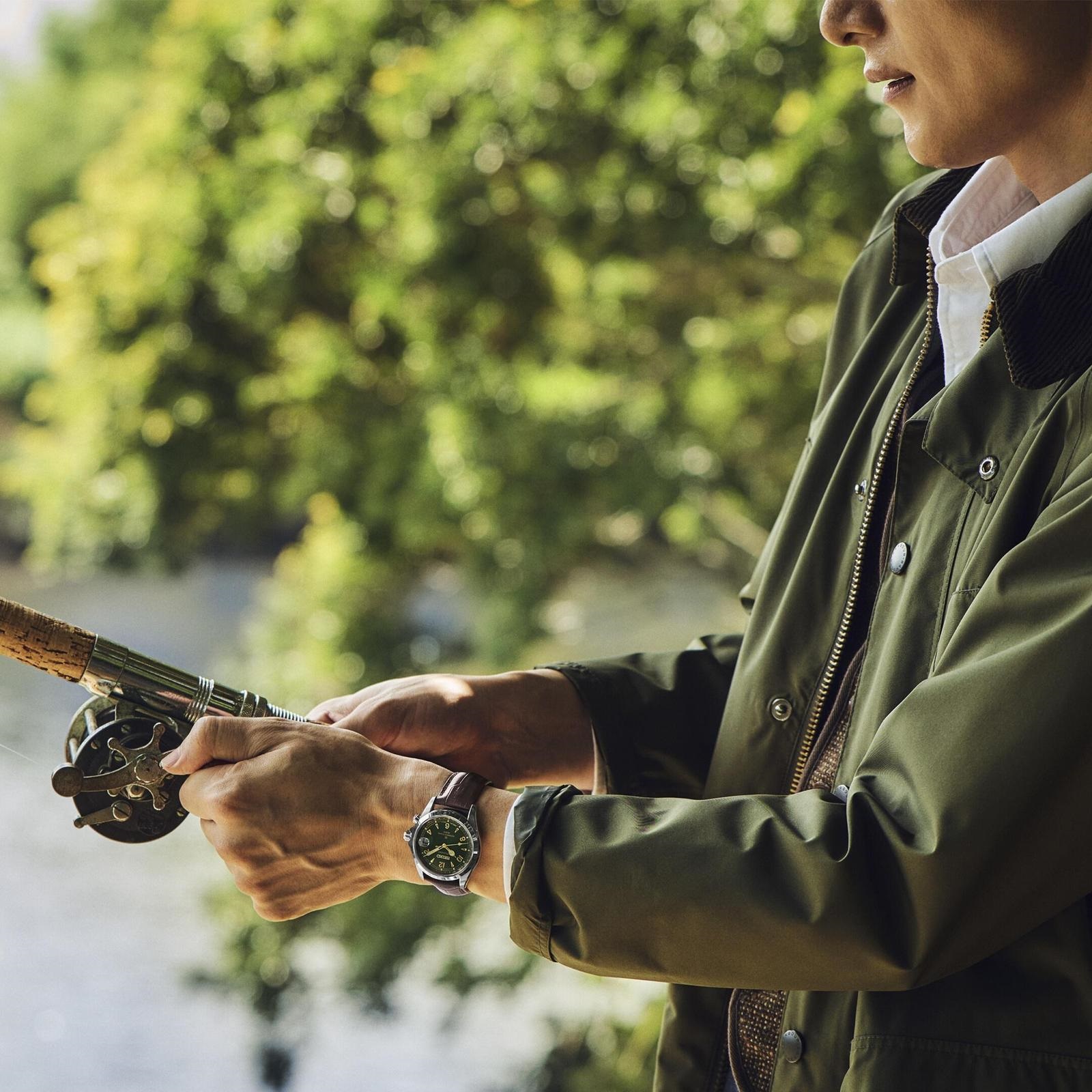 SEIKO Prospex Alpinist Automatic Green Dial 39.5mm Silver Stainless Steel Brown Leather Strap SPB507J1 - 8