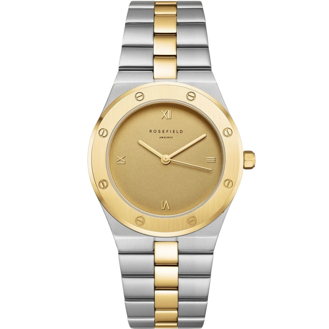ROSEFIELD Rose Gold Dial 33.23x40mm Duotone Stainless Steel Bracelet SPCDSD-SP05 - 
