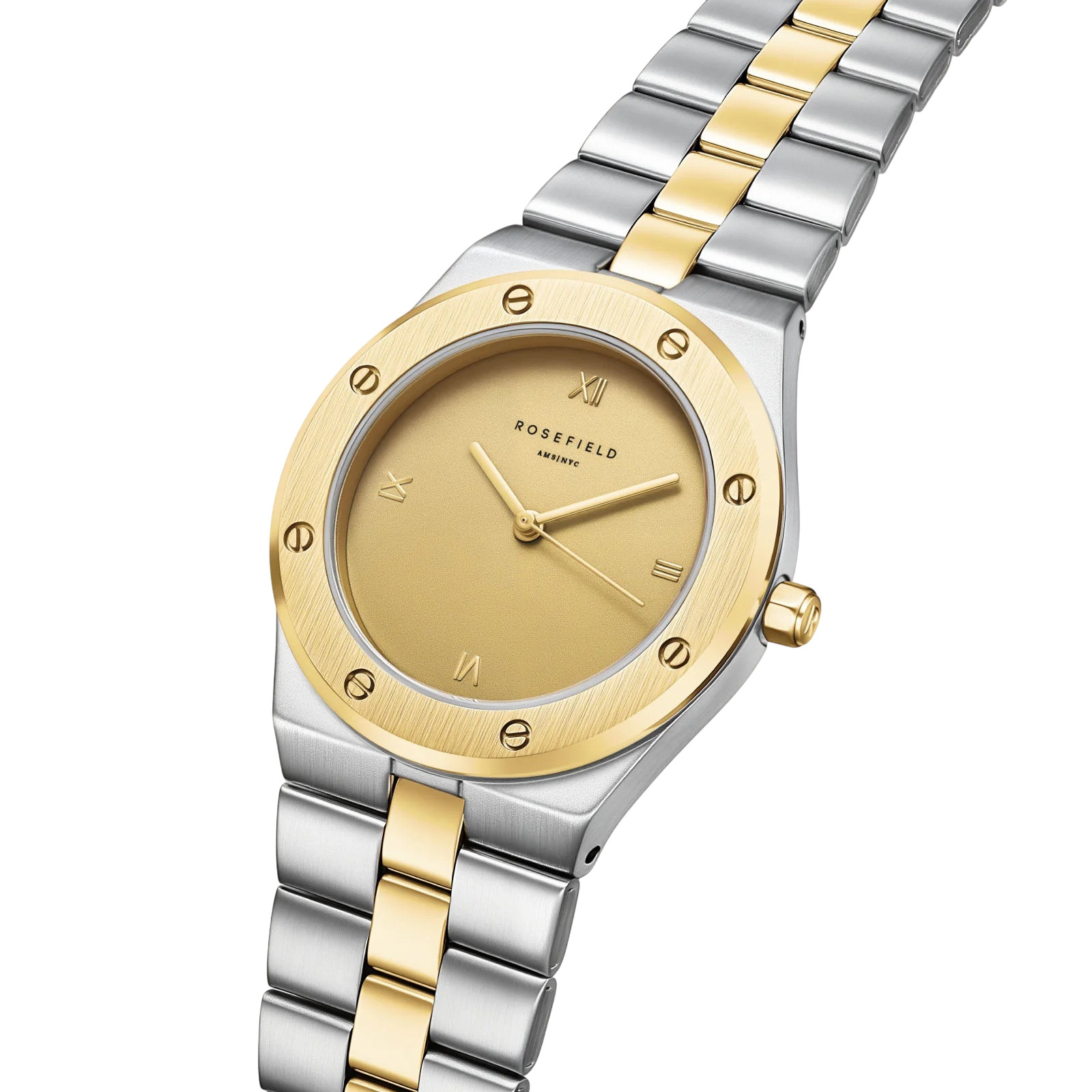 ROSEFIELD Rose Gold Dial 33.23x40mm Duotone Stainless Steel Bracelet SPCDSD-SP05 - 4
