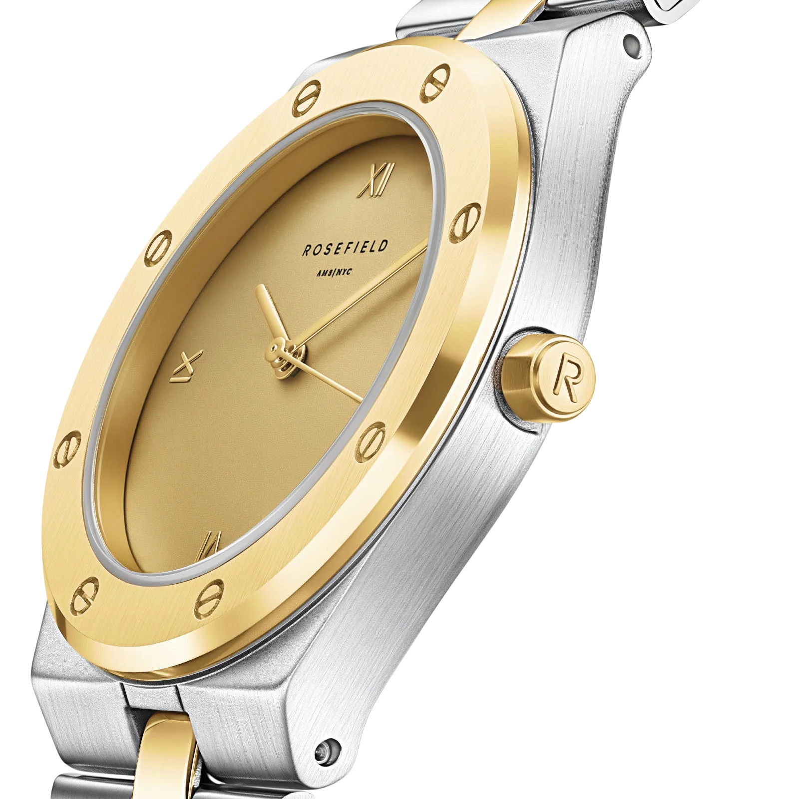 ROSEFIELD Rose Gold Dial 33.23x40mm Duotone Stainless Steel Bracelet SPCDSD-SP05 - 3