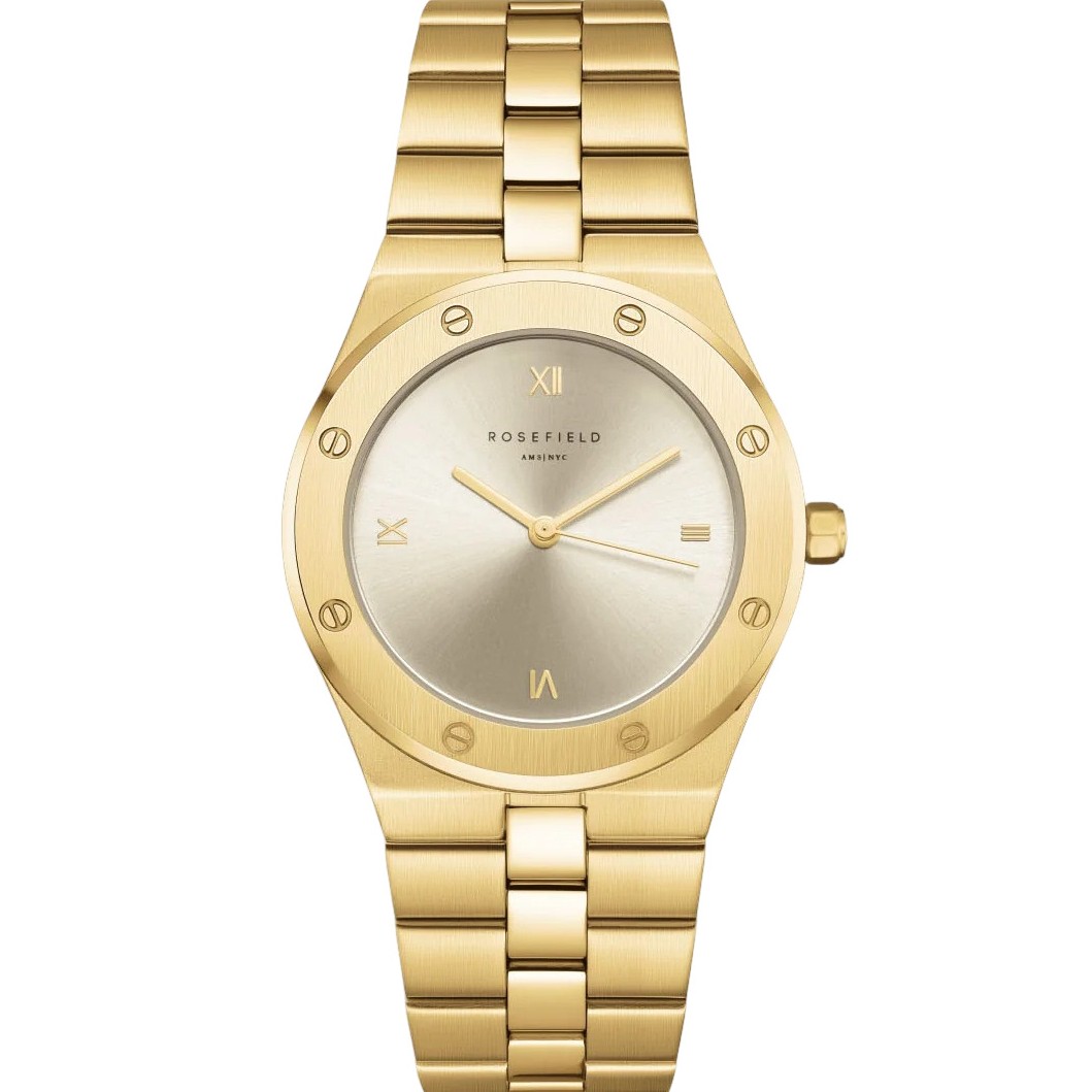ROSEFIELD Rose Champagne Dial 33.23x40mm Gold Stainless Steel Bracelet SPCGSG-SP01 - 
