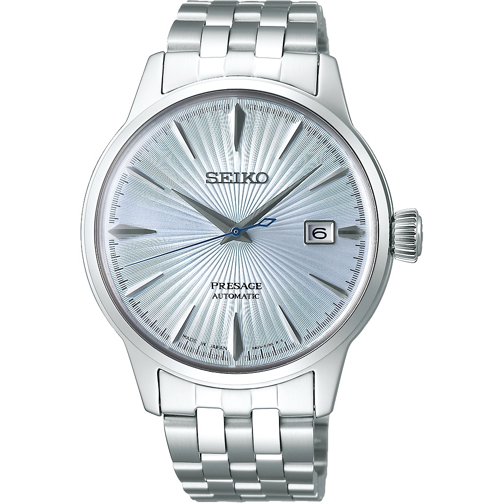 SEIKO Presage Cocktail Time 'Skydiving' Automatic 40.5mm Silver Stainless Steel Bracelet SRPE19J1 - 
