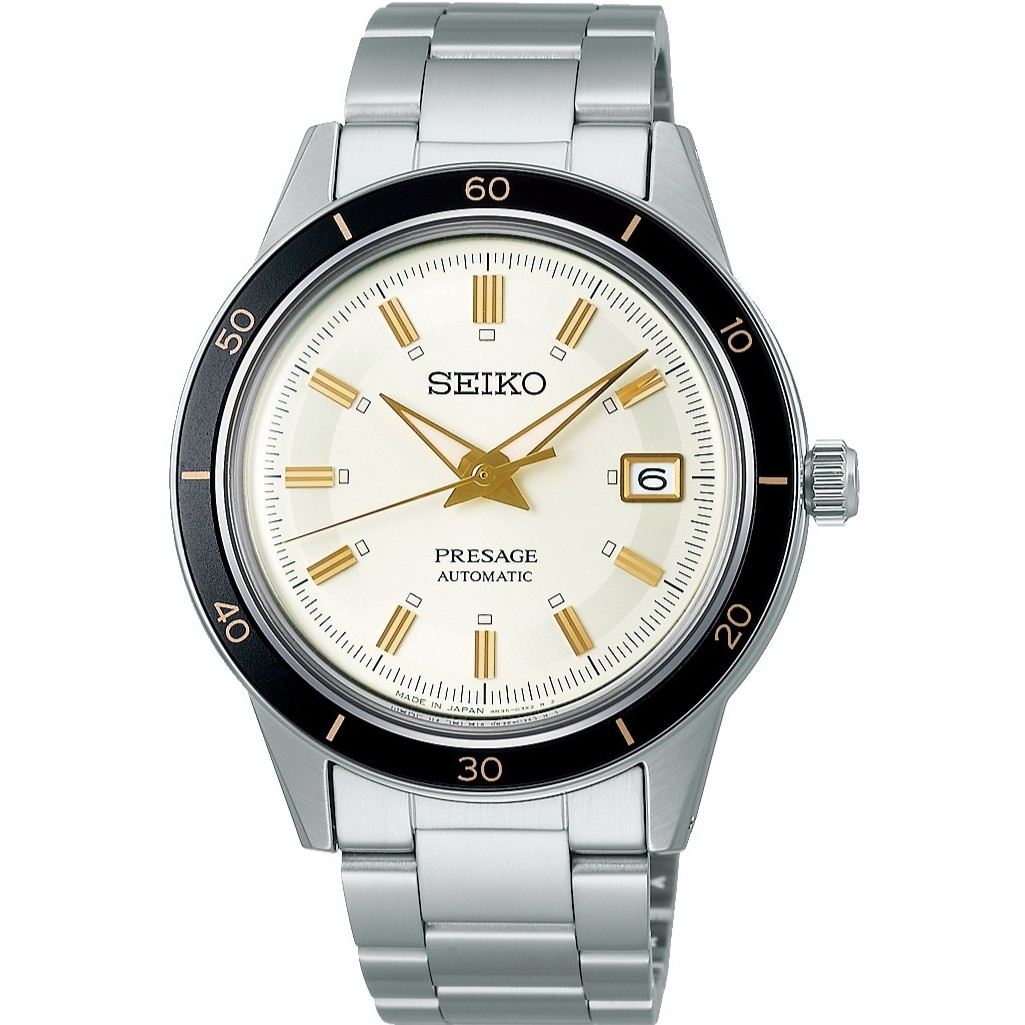 SEIKO Presage Style 60's Automatic White Dial 40.8mm Silver Stainless Steel Bracelet SRPG03J1 - 
