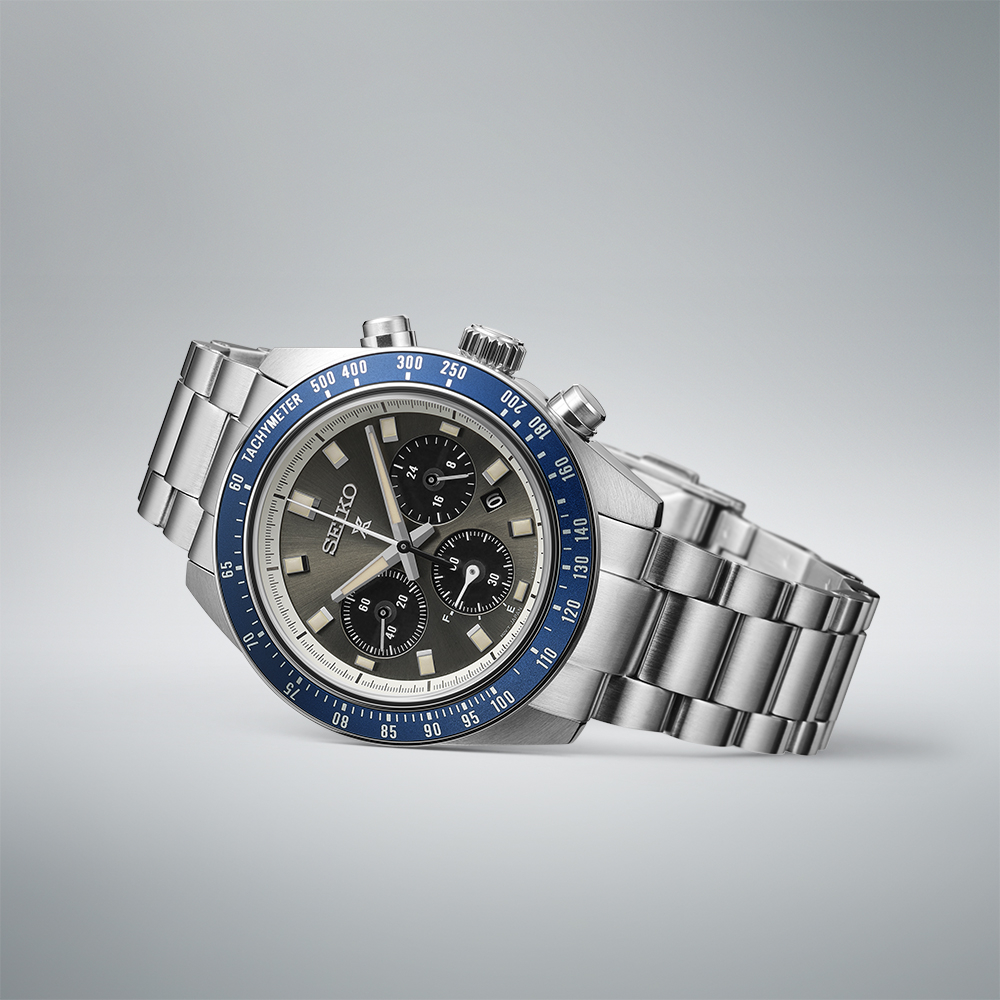 SEIKO Prospex Speedtimer 'Grand Touring' Solar Chronograph Gray Dial 41.4mm Silver Stainless Steel Bracelet SSC939P1 - 3