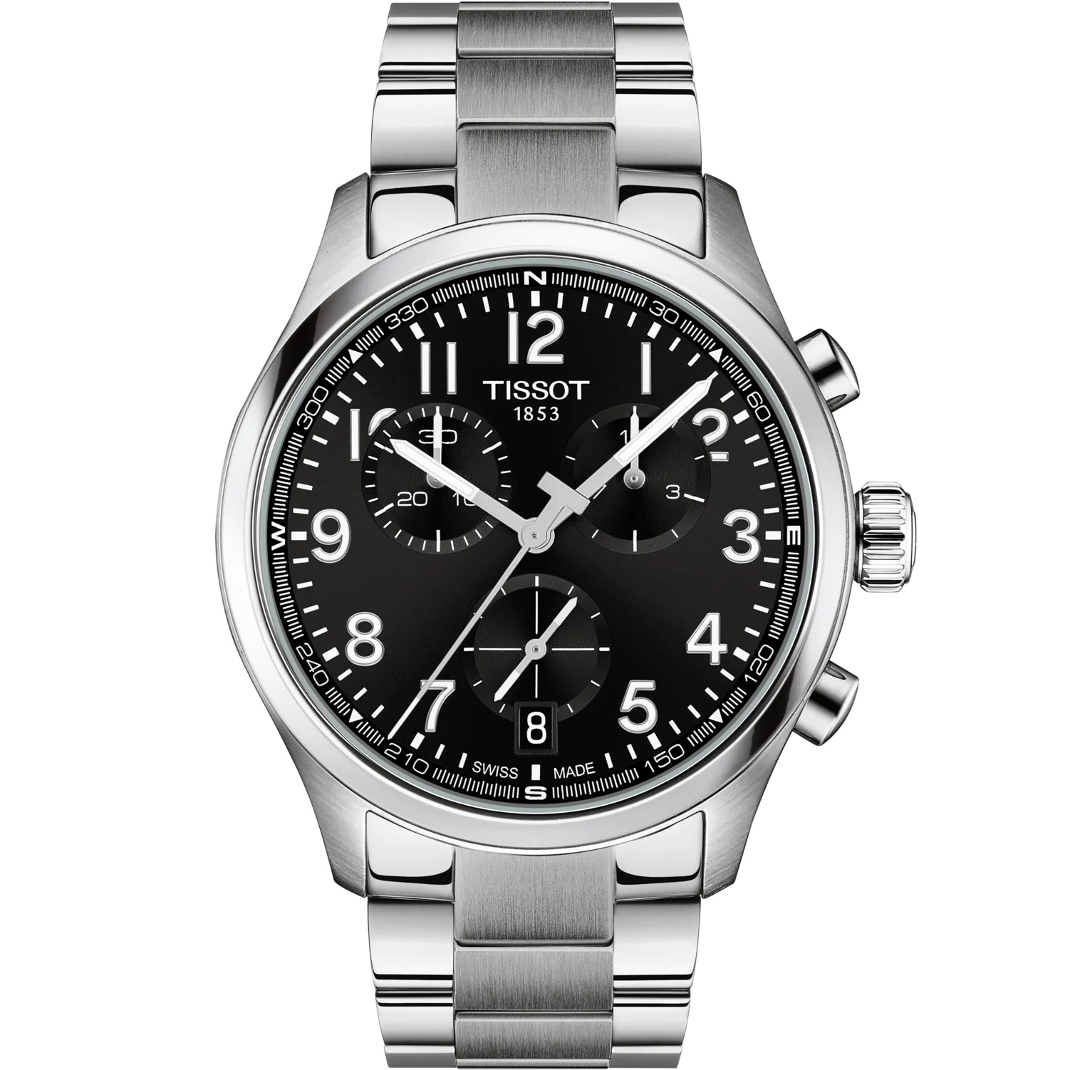 TISSOT L Classic Chronograph Black Dial 42mm Stainless Steel Bracelet T116.417.11.052.00 - 