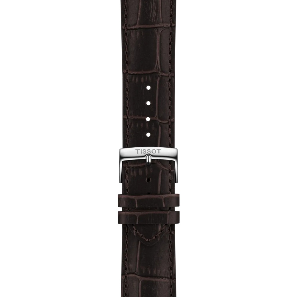 TISSOT L Classic Chronograph Blue Dial 42mm Stainless Steel Brown Leather Strap T116.417.16.042.00 - 5