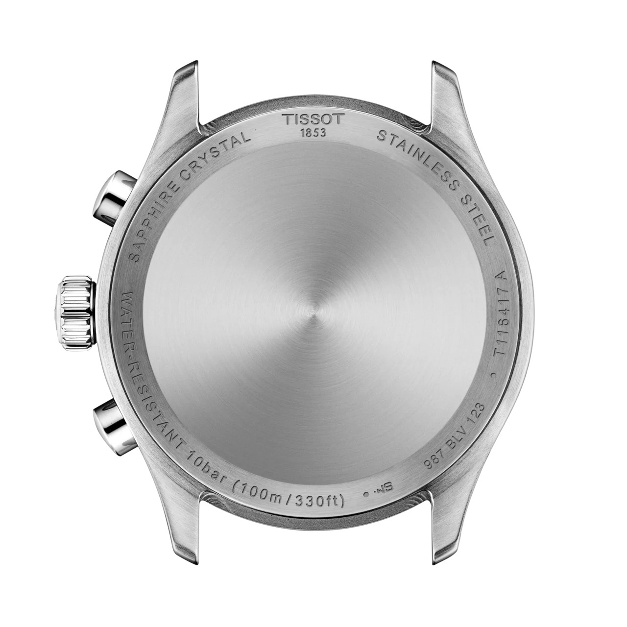 TISSOT L Vintage Chronograph Black Dial 42mm Silver Stainless Steel Black Leather Strap T116.417.16.052.00 - 4