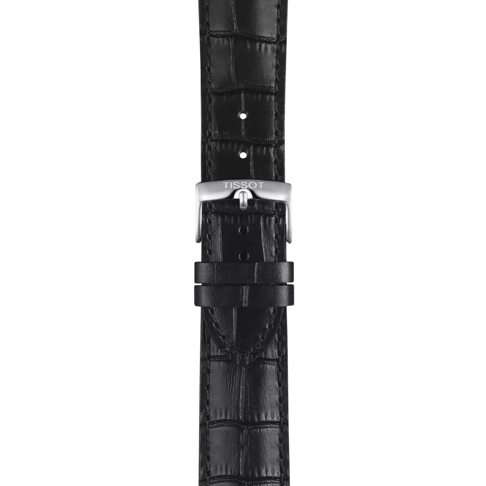 TISSOT L Vintage Chronograph Black Dial 42mm Silver Stainless Steel Black Leather Strap T116.417.16.052.00 - 5