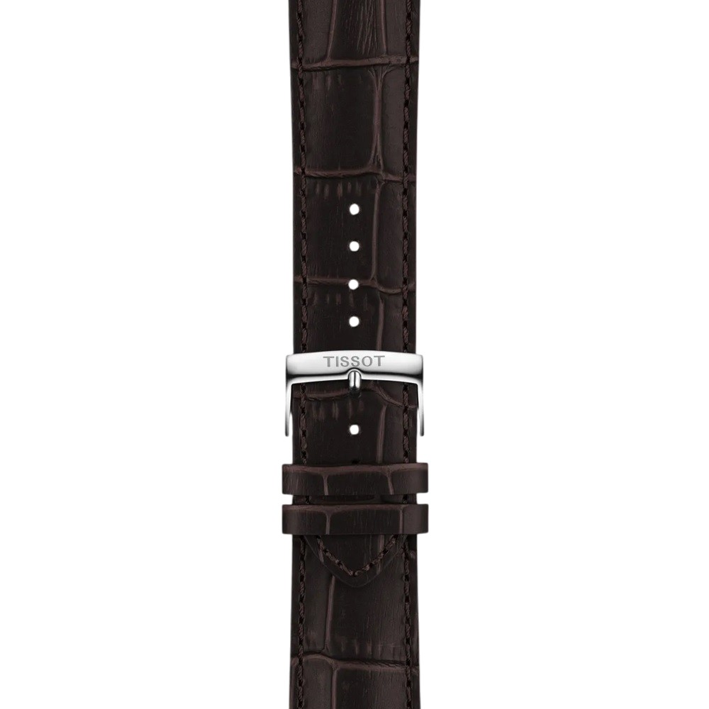 TISSOT L Classic Chronograph Green Dial 42mm Stainless Steel Brown Leather Strap T116.417.16.092.00 - 5