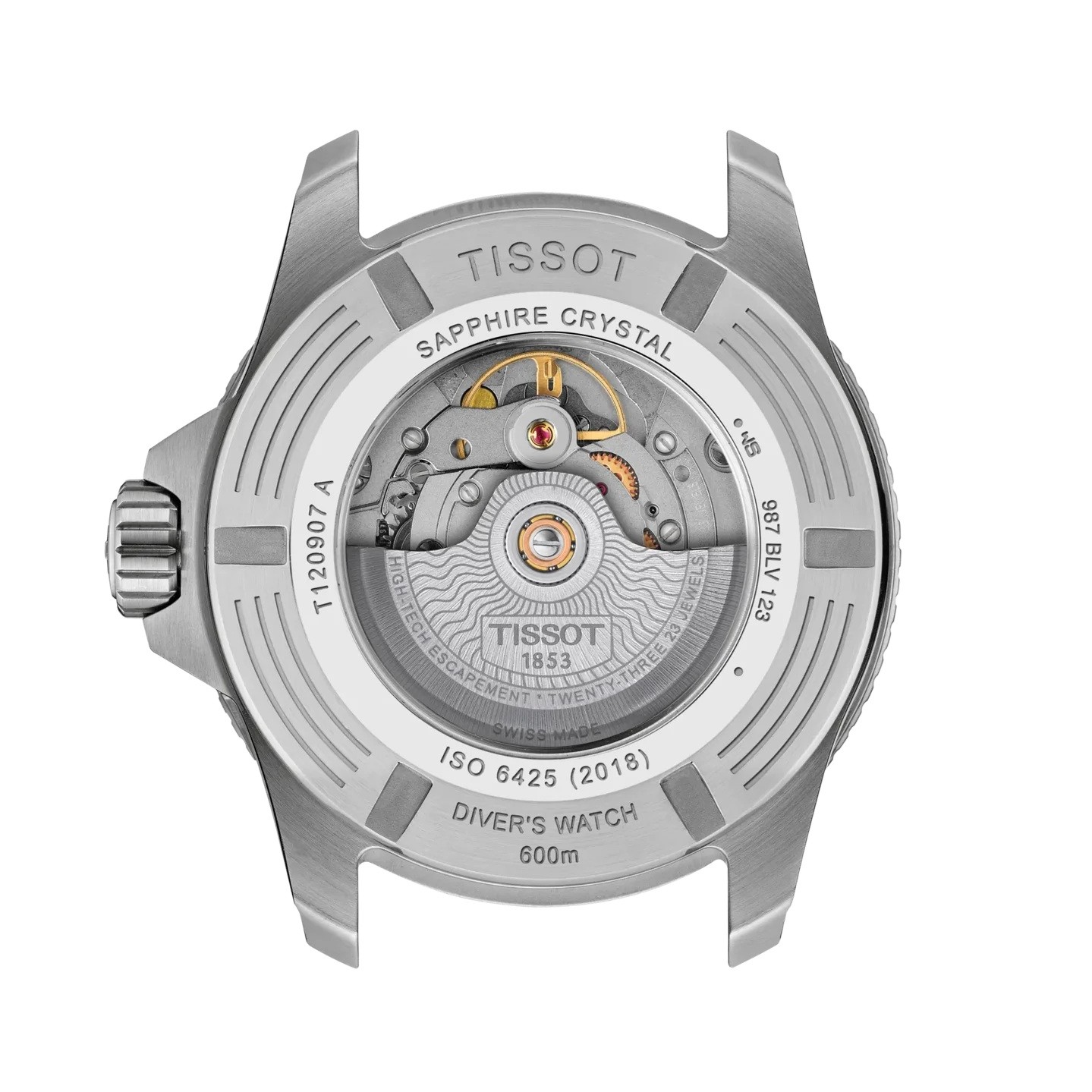 TISSOT Seastar 2000 Professional Powermatic 80 Blue Dial 44mm Silver Stainless Steel Blue Rubber Strap T120.907.17.041.00 - 3