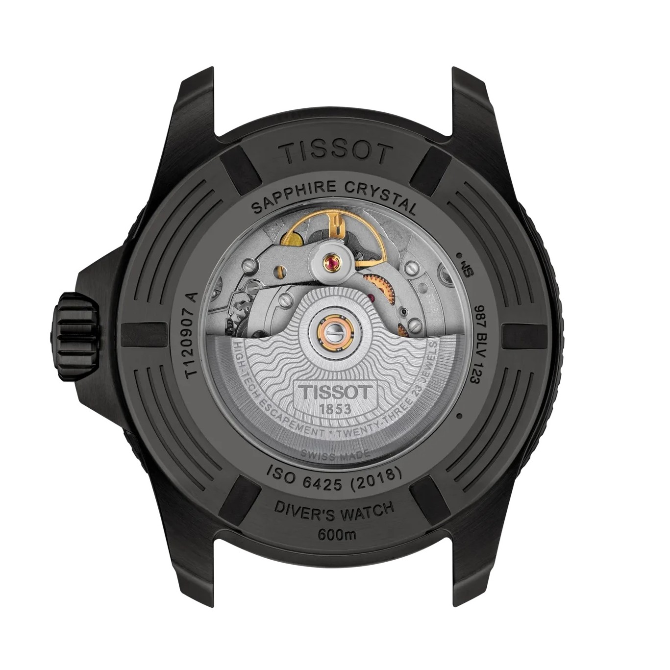 TISSOT Seastar 2000 Professional Powermatic 80 Blue Dial 44mm Black Stainless Steel Blue Rubber Strap T120.907.37.041.00 - 4