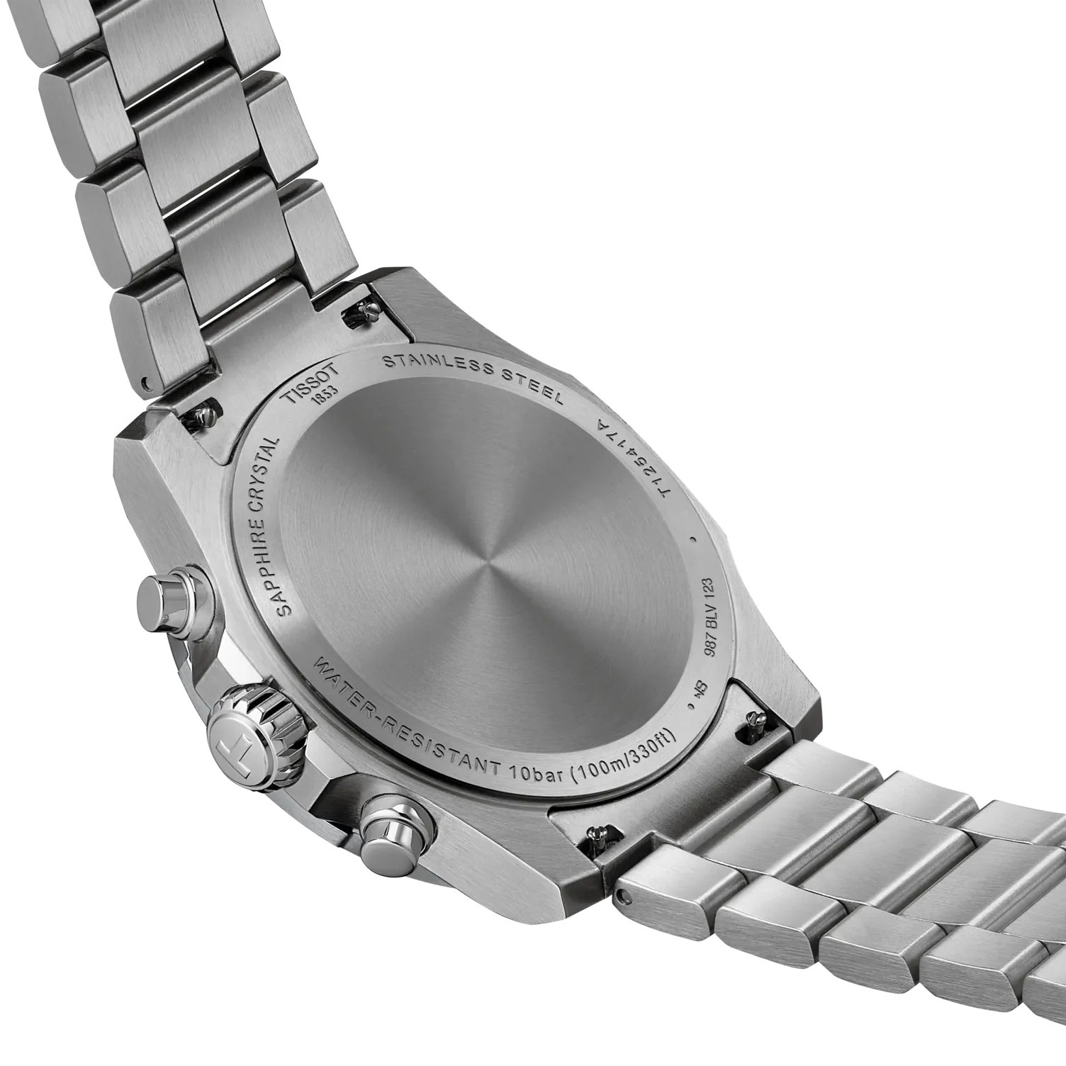 TISSOT Supersport Chronograph Ice Blue Dial 42mm Silver Stainless Steel Bracelet T125.417.11.351.00 - 4
