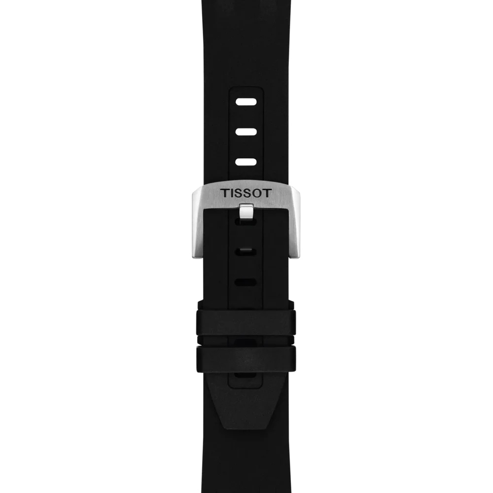 TISSOT Supersport Chronograph Black Dial 42mm Two Tone Rose Gold Stainless Steel Black Rubber Strap T125.417.27.051.00 - 7
