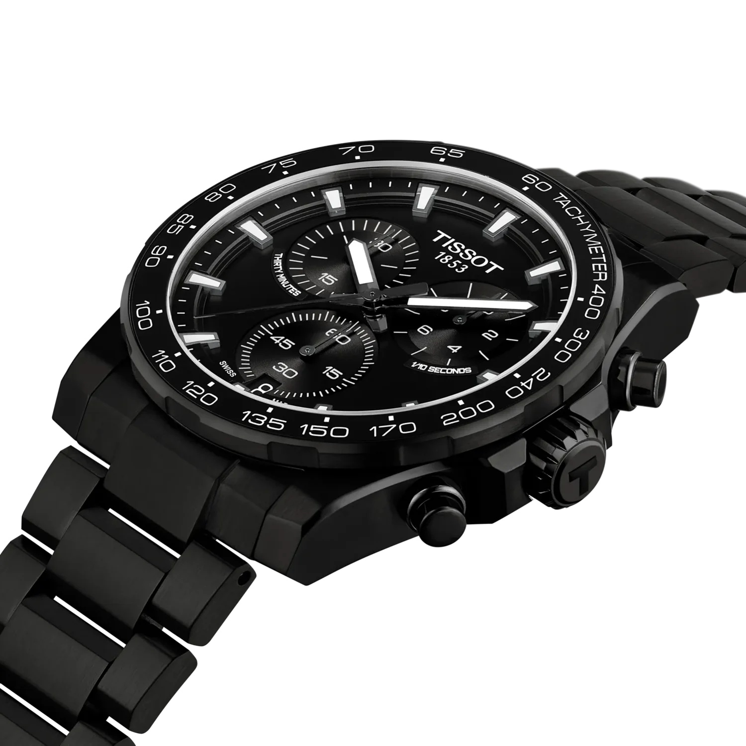 TISSOT Supersport Chronograph Black Dial 42mm Black Stainless Steel Bracelet T125.417.33.051.00 - 3