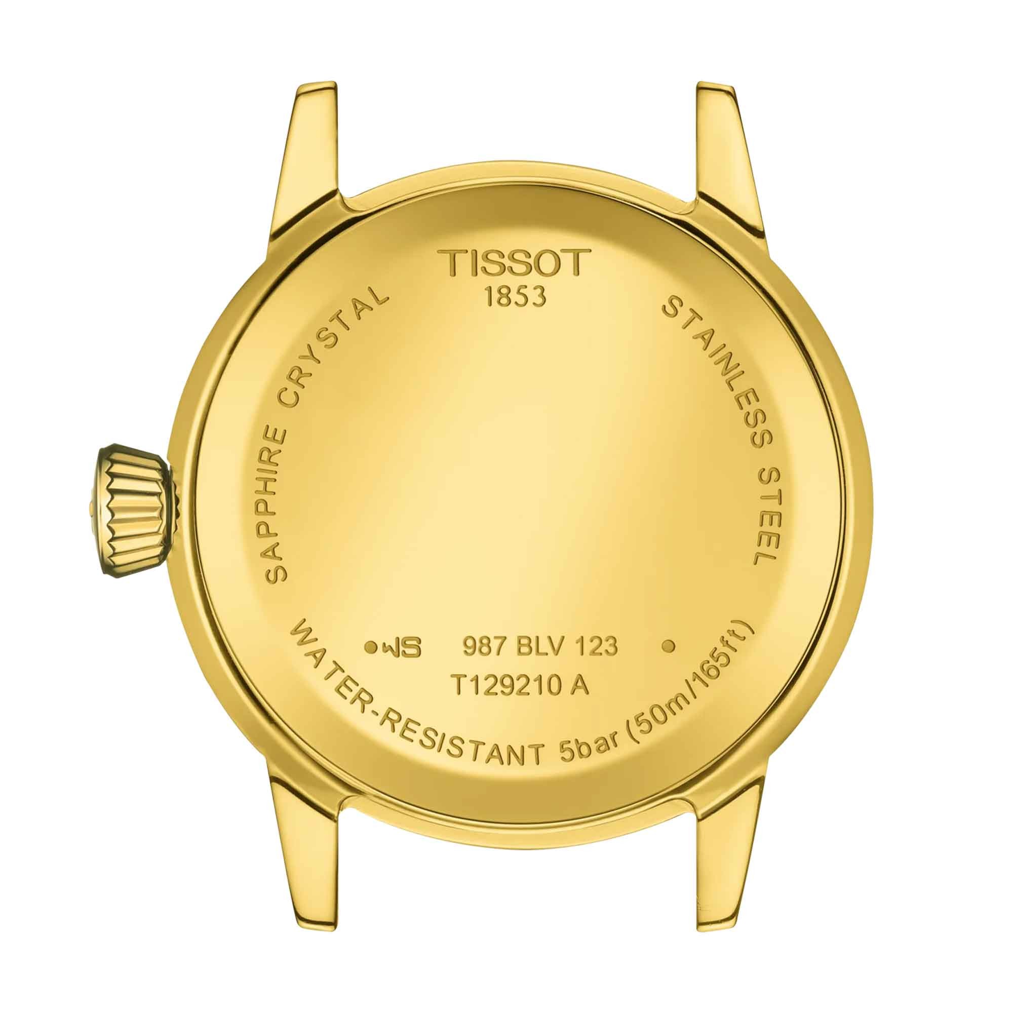 TISSOT Classic Dream Lady's Ivory Dial 28mm Gold Stainless Steel Bracelet T129.210.33.263.00 - 4