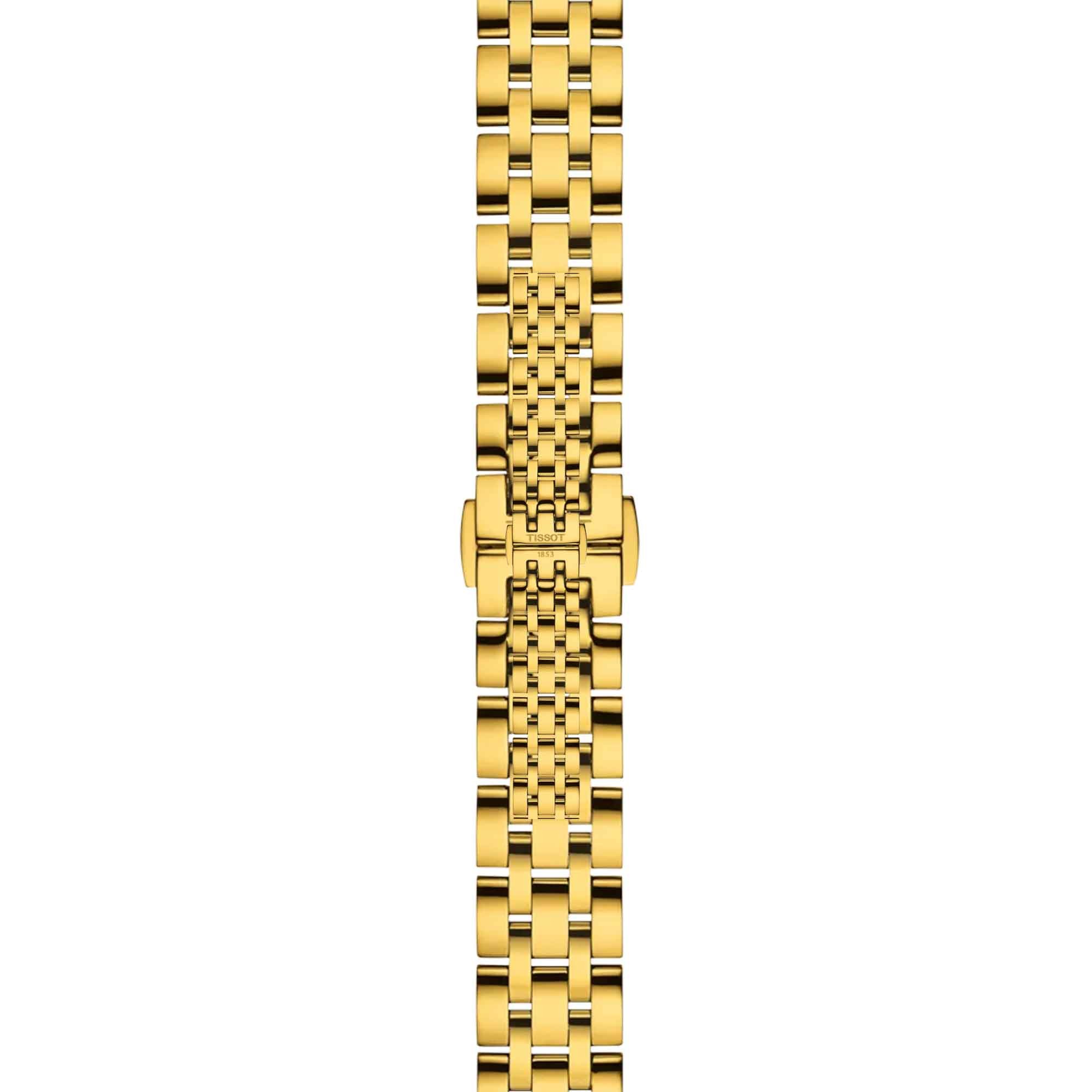 TISSOT Classic Dream Lady's Ivory Dial 28mm Gold Stainless Steel Bracelet T129.210.33.263.00 - 5