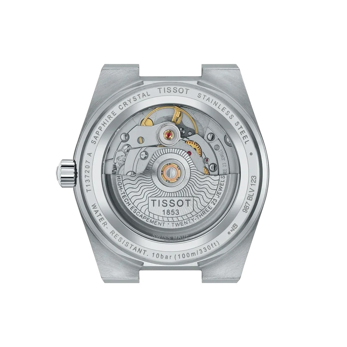 TISSOT PRX 35 Powermatic 80 Green Dial 35mm Silver Stainless Steel Bracelet T137.207.11.091.00 - 6