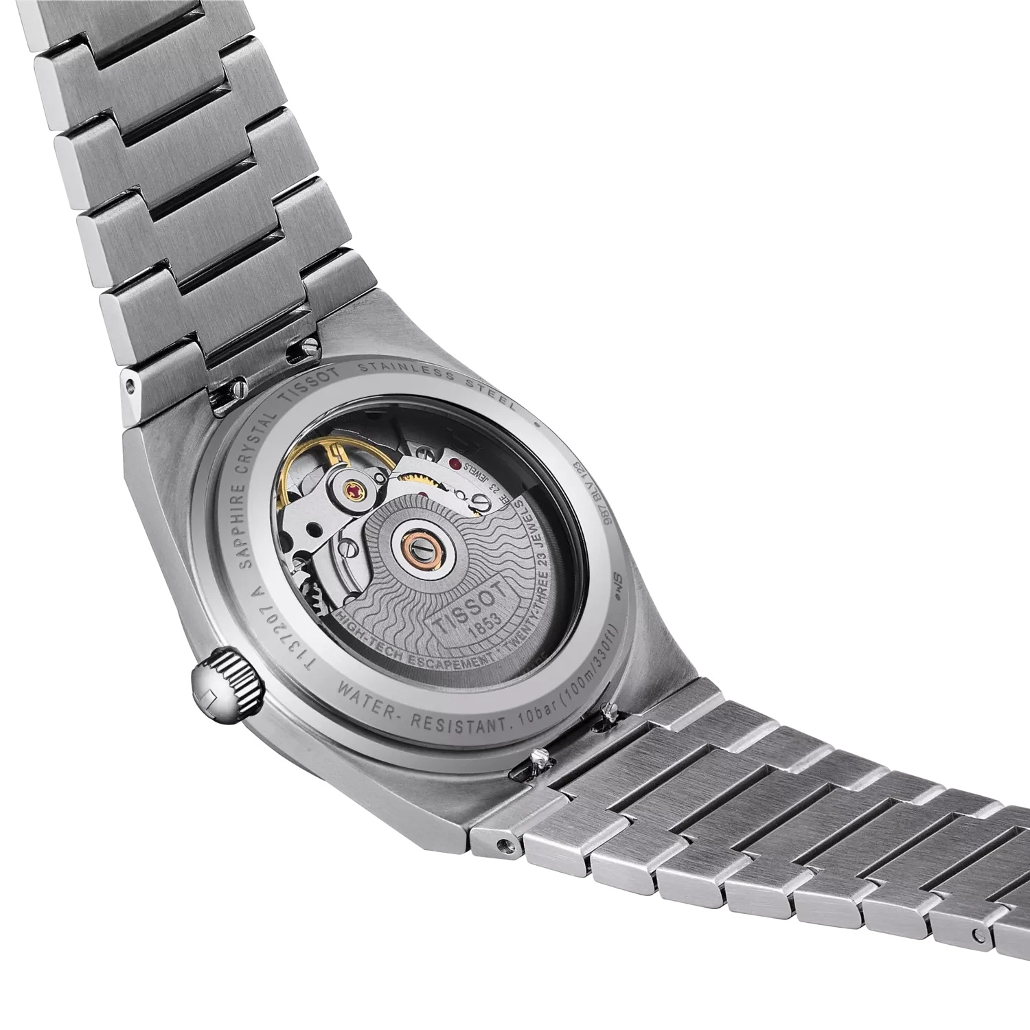TISSOT PRX 35 Powermatic 80 Green Dial 35mm Silver Stainless Steel Bracelet T137.207.11.091.00 - 4