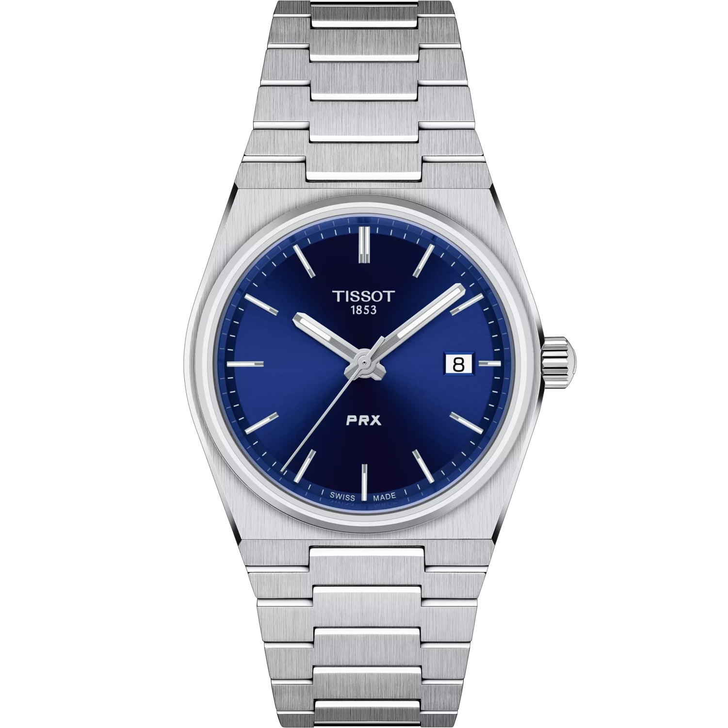 TISSOT PRX 35 Blue Dial Quartz 35mm Silver Stainless Steel Bracelet T137.210.11.041.00 - 
