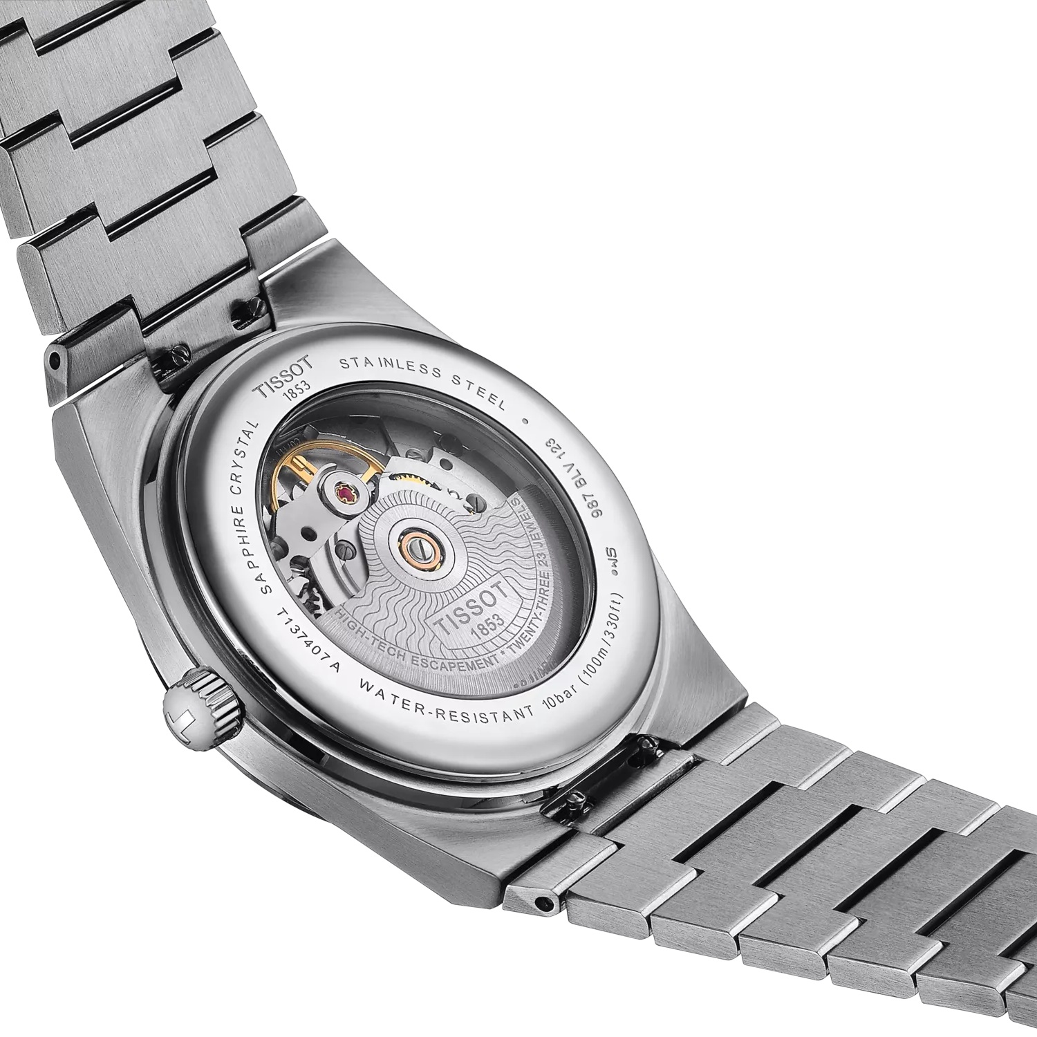 TISSOT PRX 40 Powermatic 80 Silver Dial 40mm Silver Stainless Steel Bracelet T137.407.21.031.00 - 5