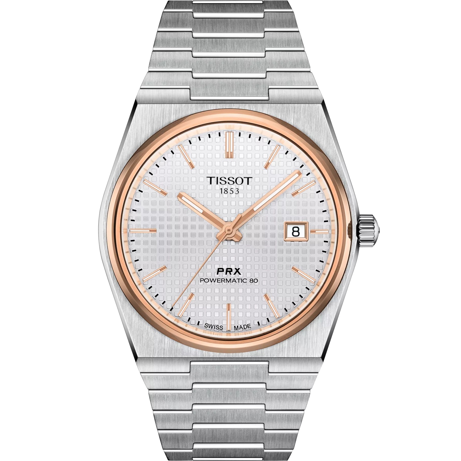 TISSOT PRX 40 Powermatic 80 Silver Dial 40mm Silver Stainless Steel Bracelet T137.407.21.031.00 - 