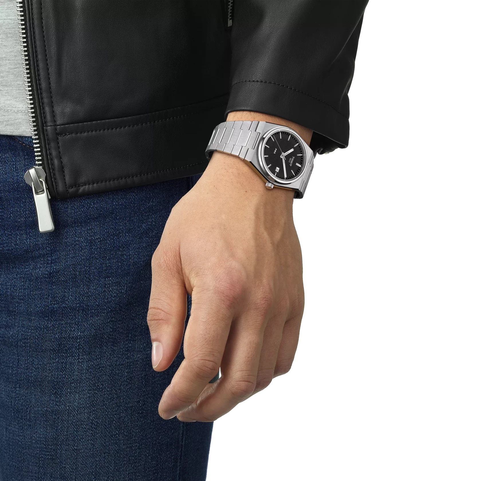 TISSOT PRX 40 Black Dial Quartz 40mm Silver Stainless Steel Bracelet T137.410.11.051.00 - 
