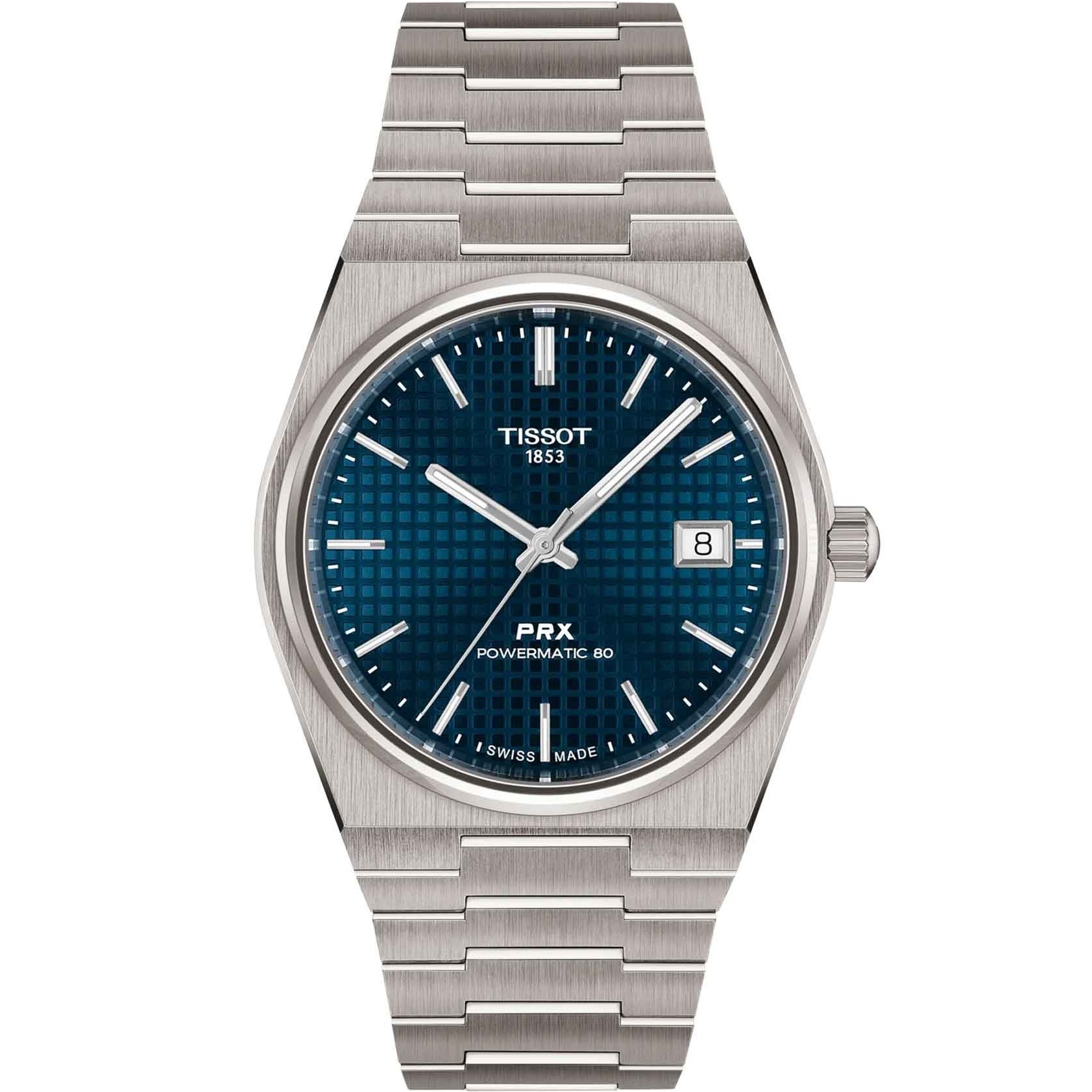 TISSOT PRX 38 Powermatic 80 Blue Dial 38mm Silver Titanium Bracelet T137.807.44.041.00 - 