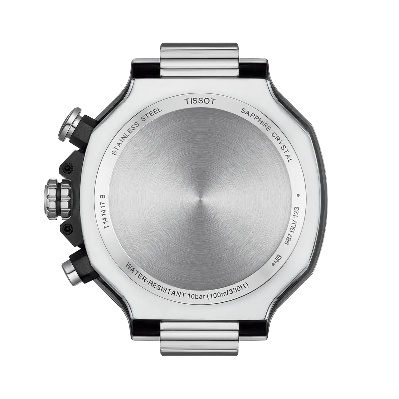 TISSOT T-Race Chronograph Black Dial 45mm Silver Stainless Steel Bracelet T141.417.11.051.00 - 4